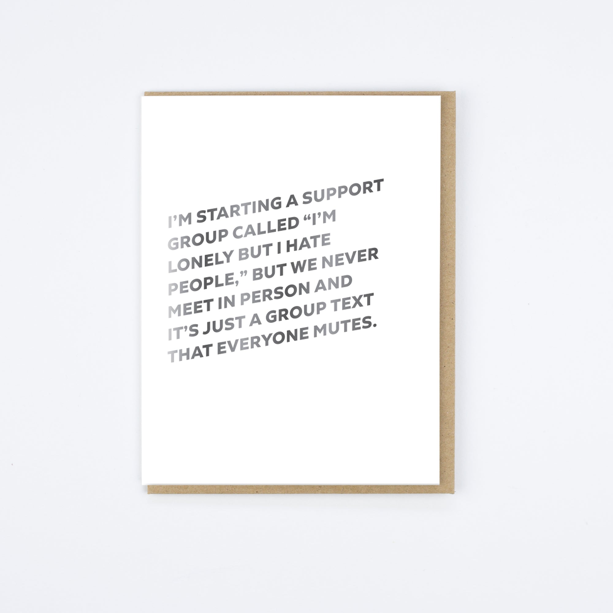 Support Group Card
