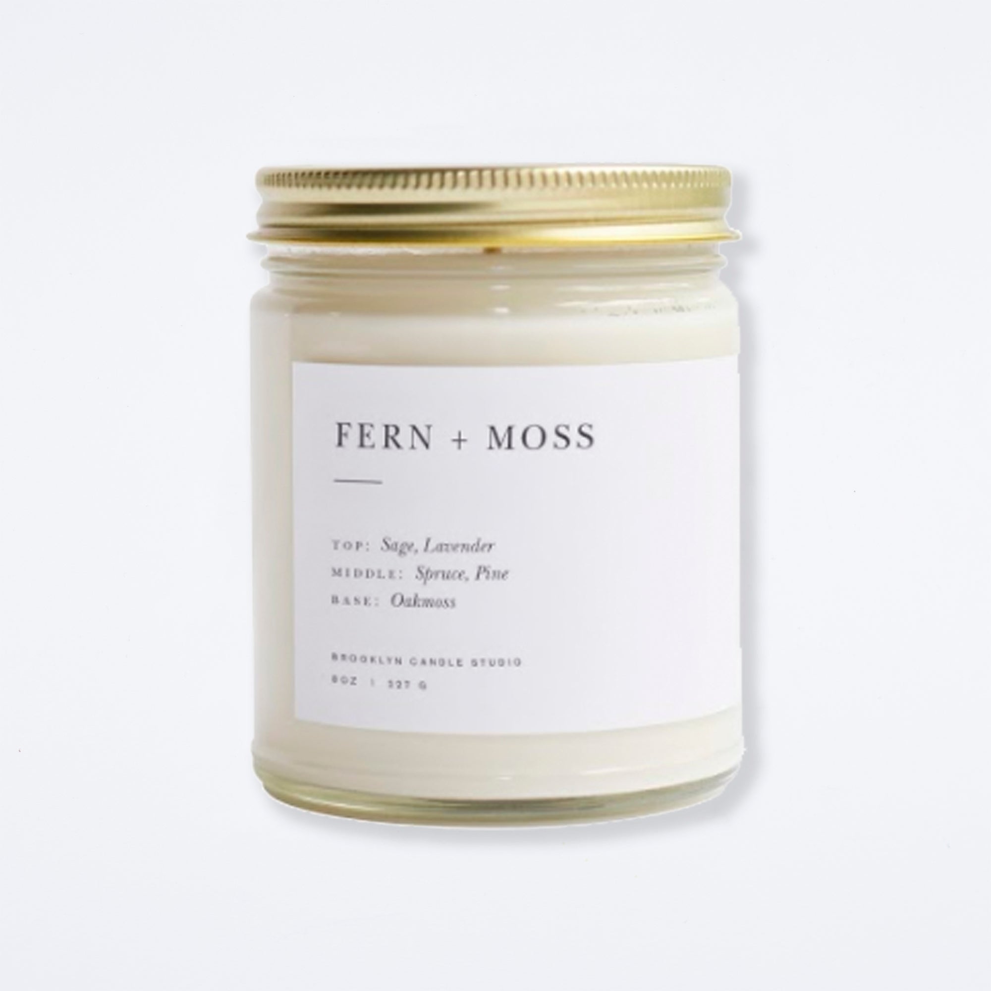 Fern and Moss Minimalist Candle