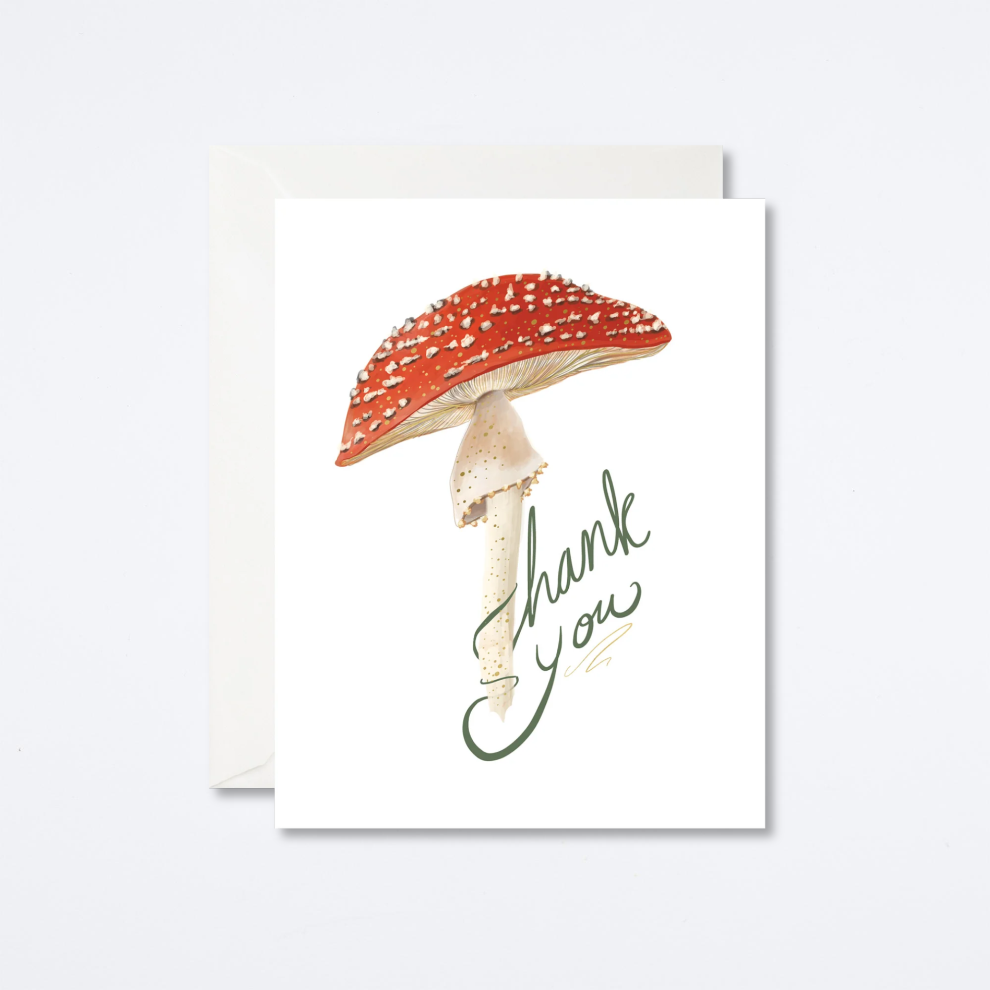 Mushroom Thank You Card