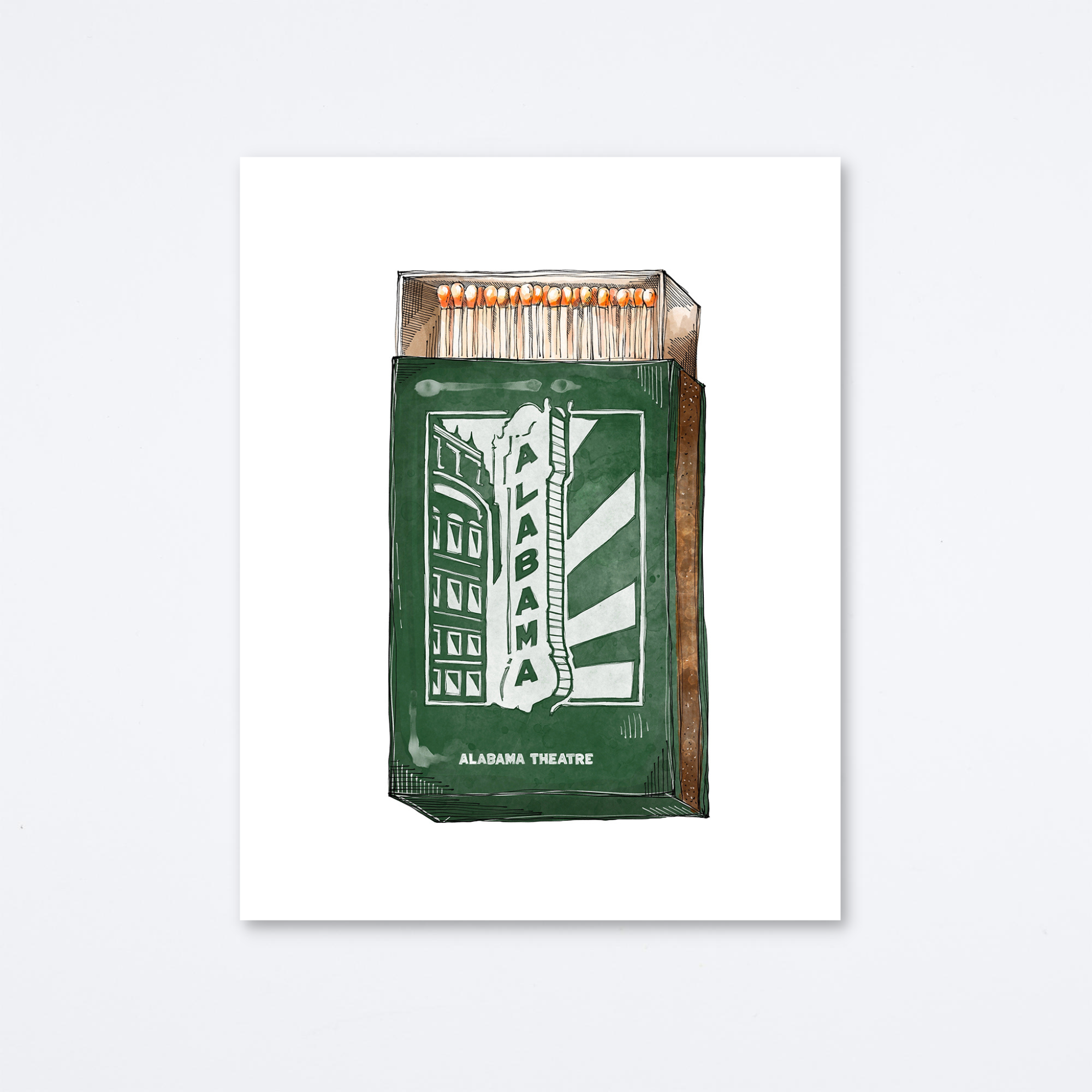 Alabama Theatre Art Print