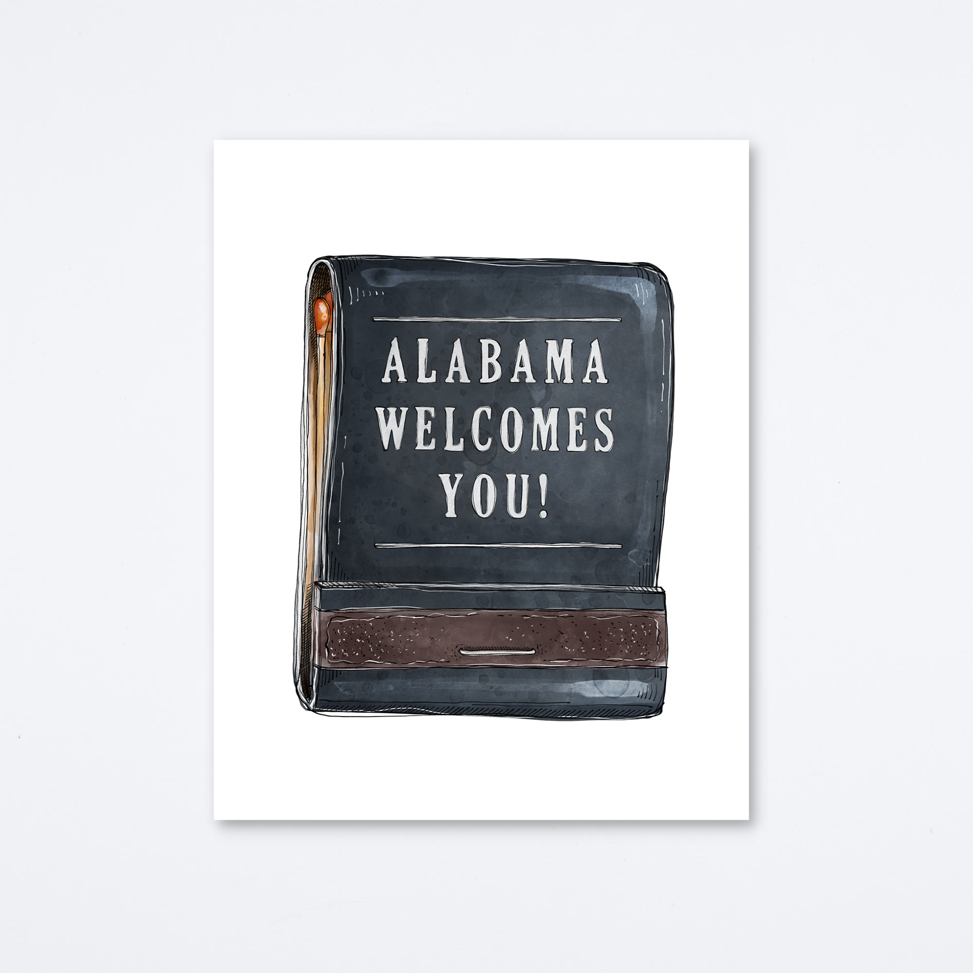 Alabama Welcomes You! Art Print