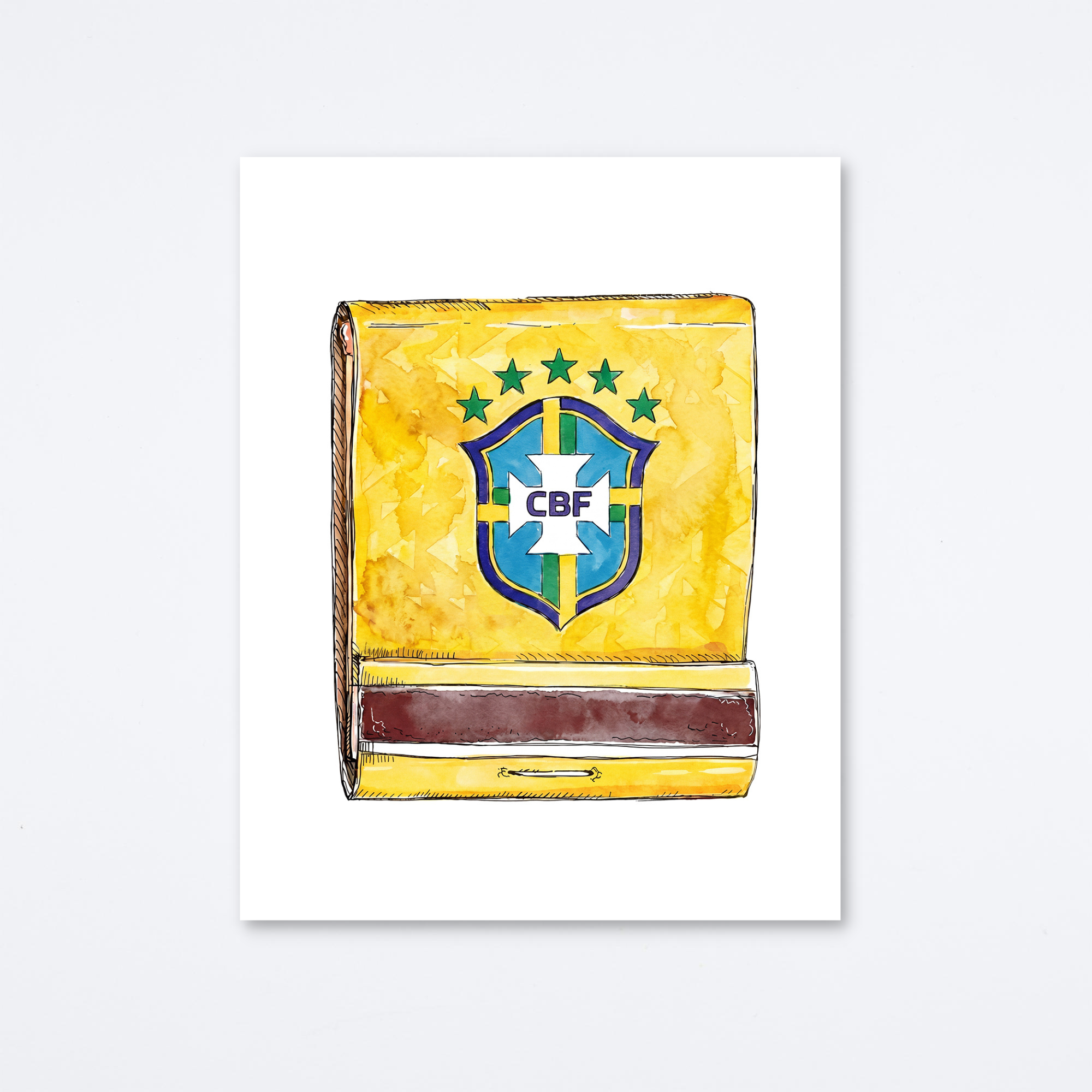 Brazil National Football Team Art Print