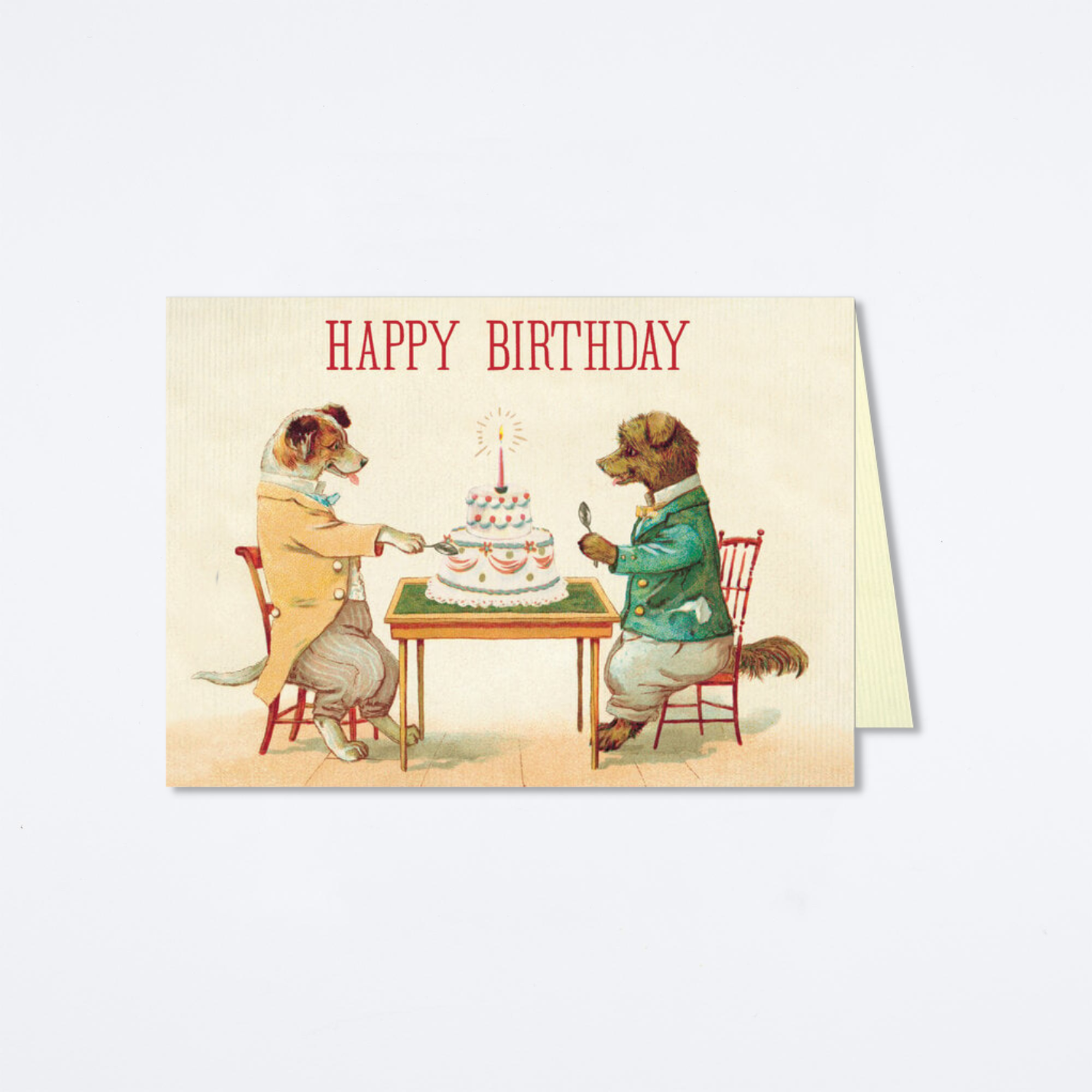 Happy Birthday Dogs And Cake Card