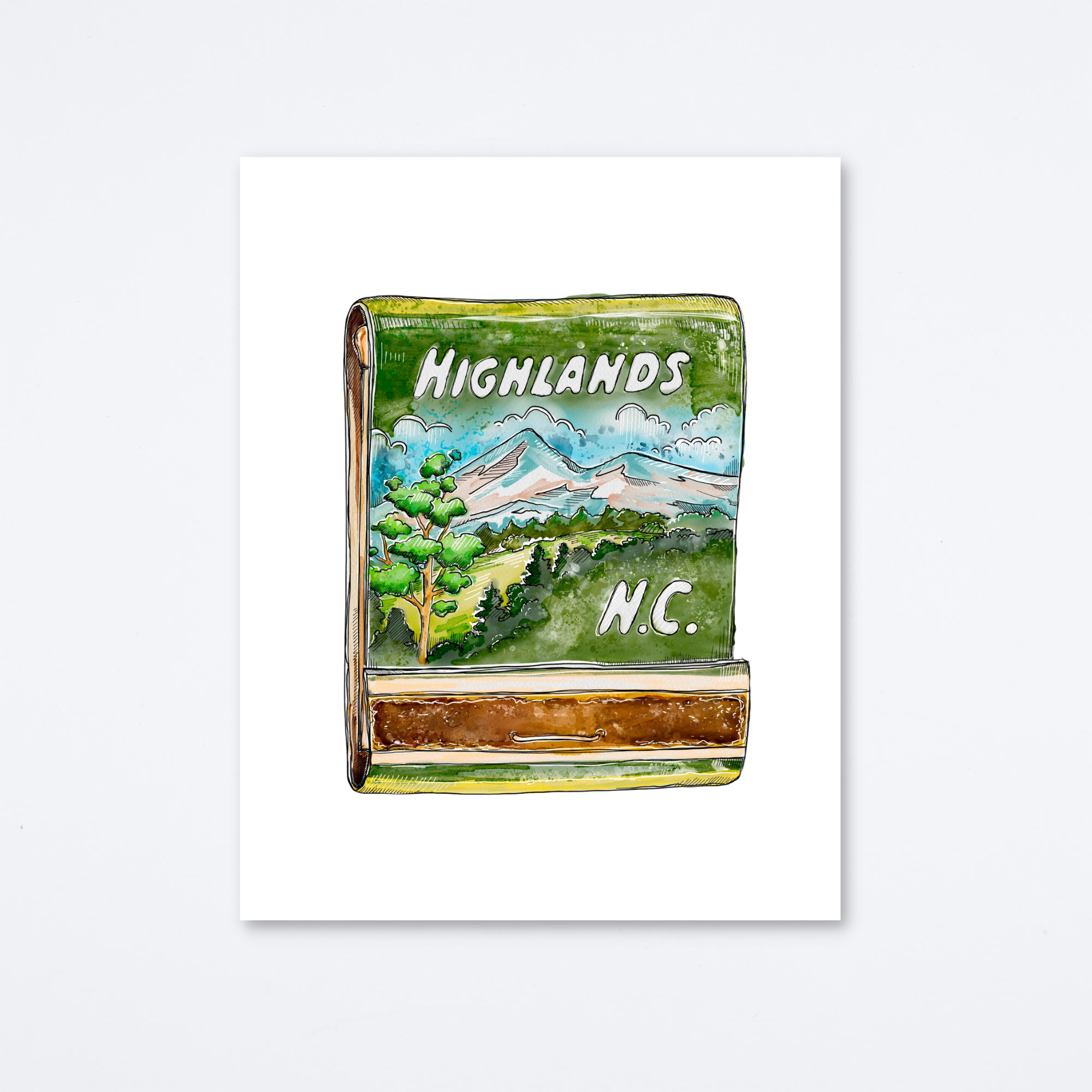 Highlands NC Art Print