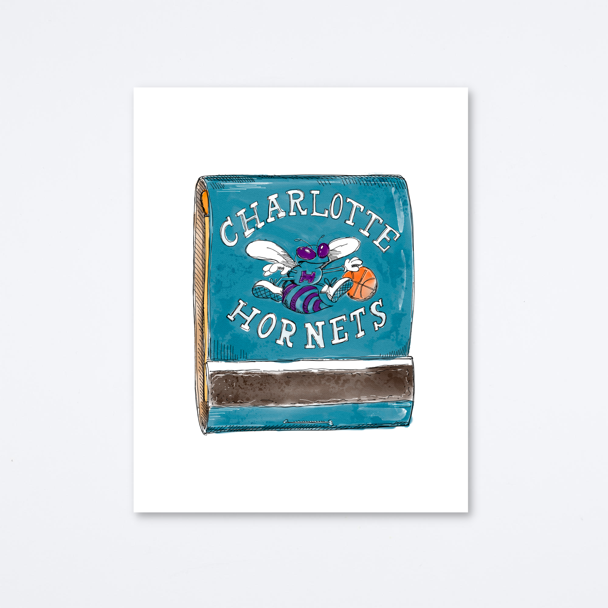 Charlotte Hornets Art Print