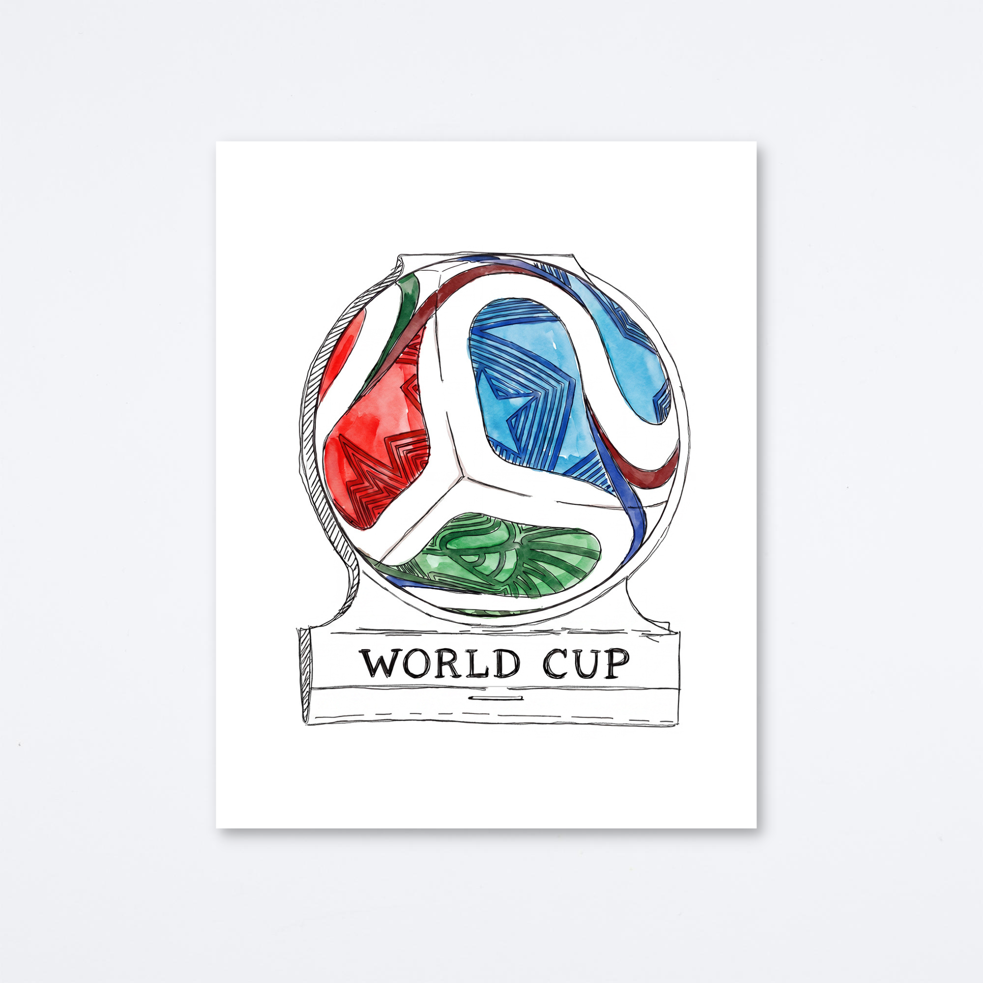 Trionda World Cup Ball Art Print