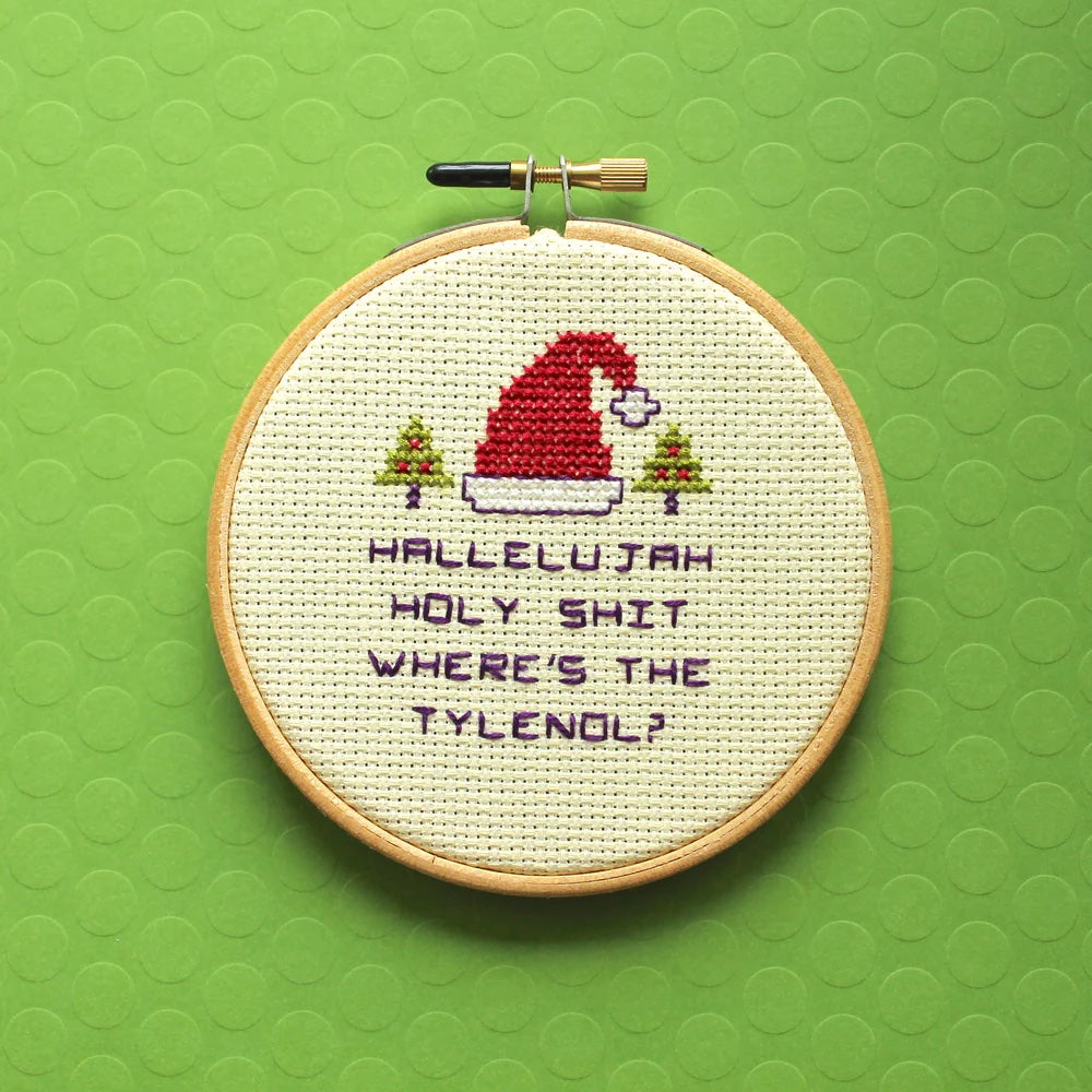 Scroogey Cross-Stitching: A Holiday Class for Sewists