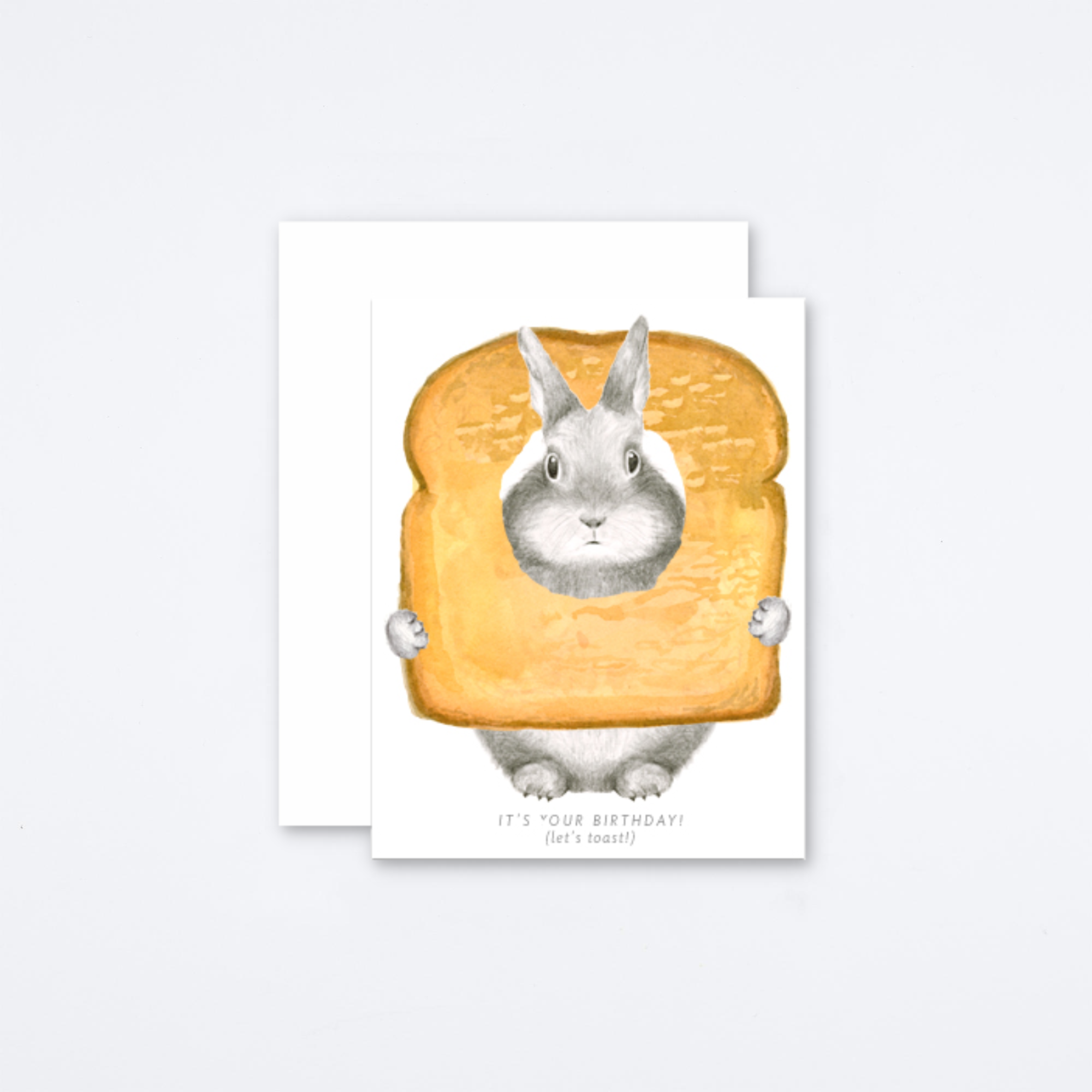 Toast Bunny Birthday Card