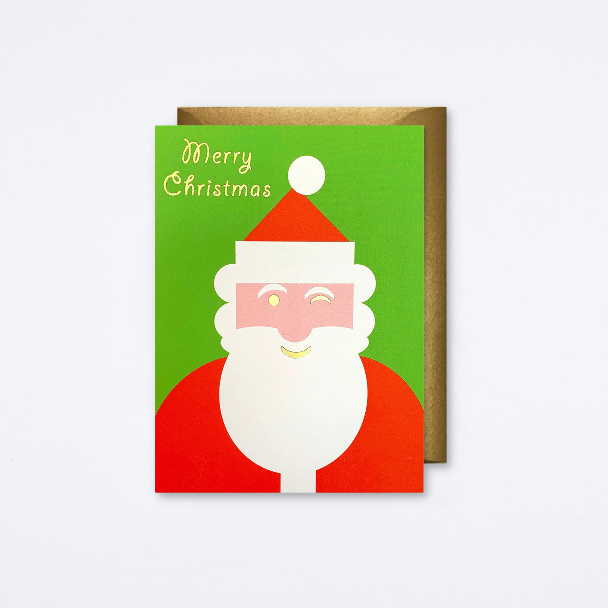 Christmas Winking Santa Card