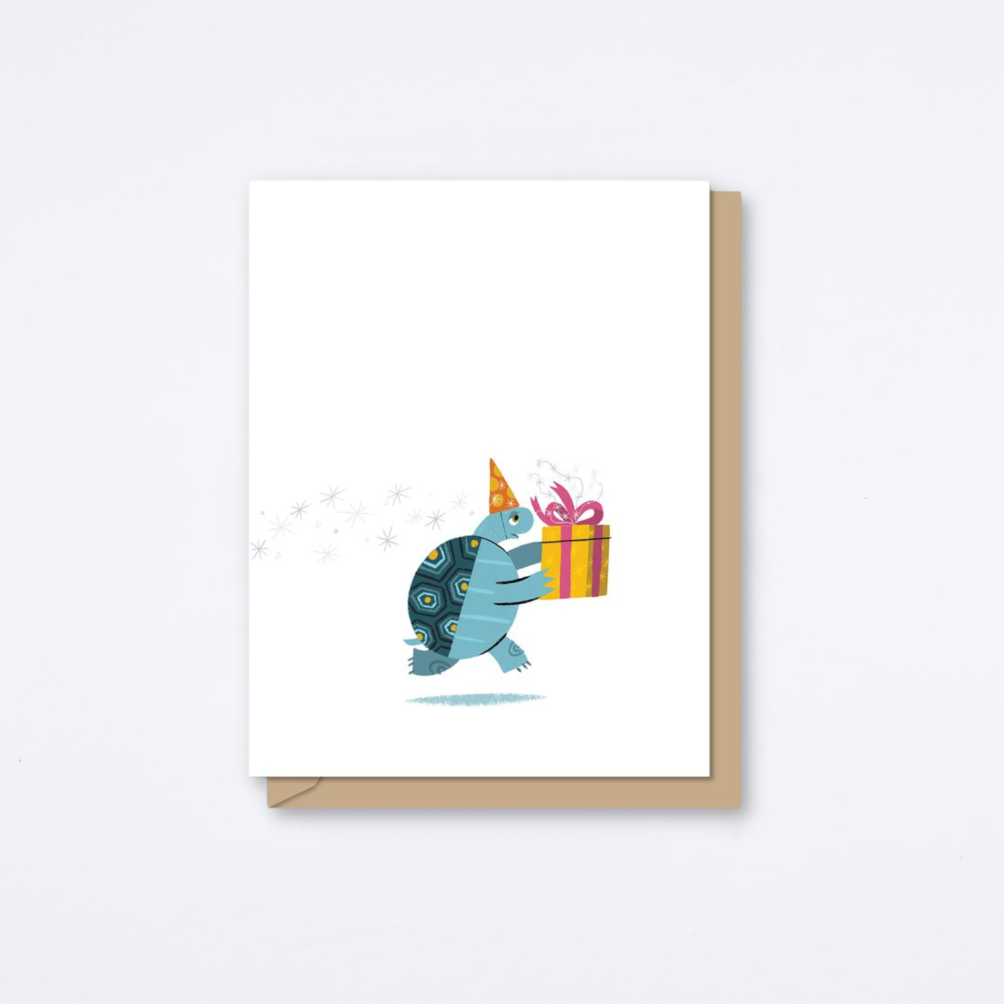 Tardy Turtle Birthday Card