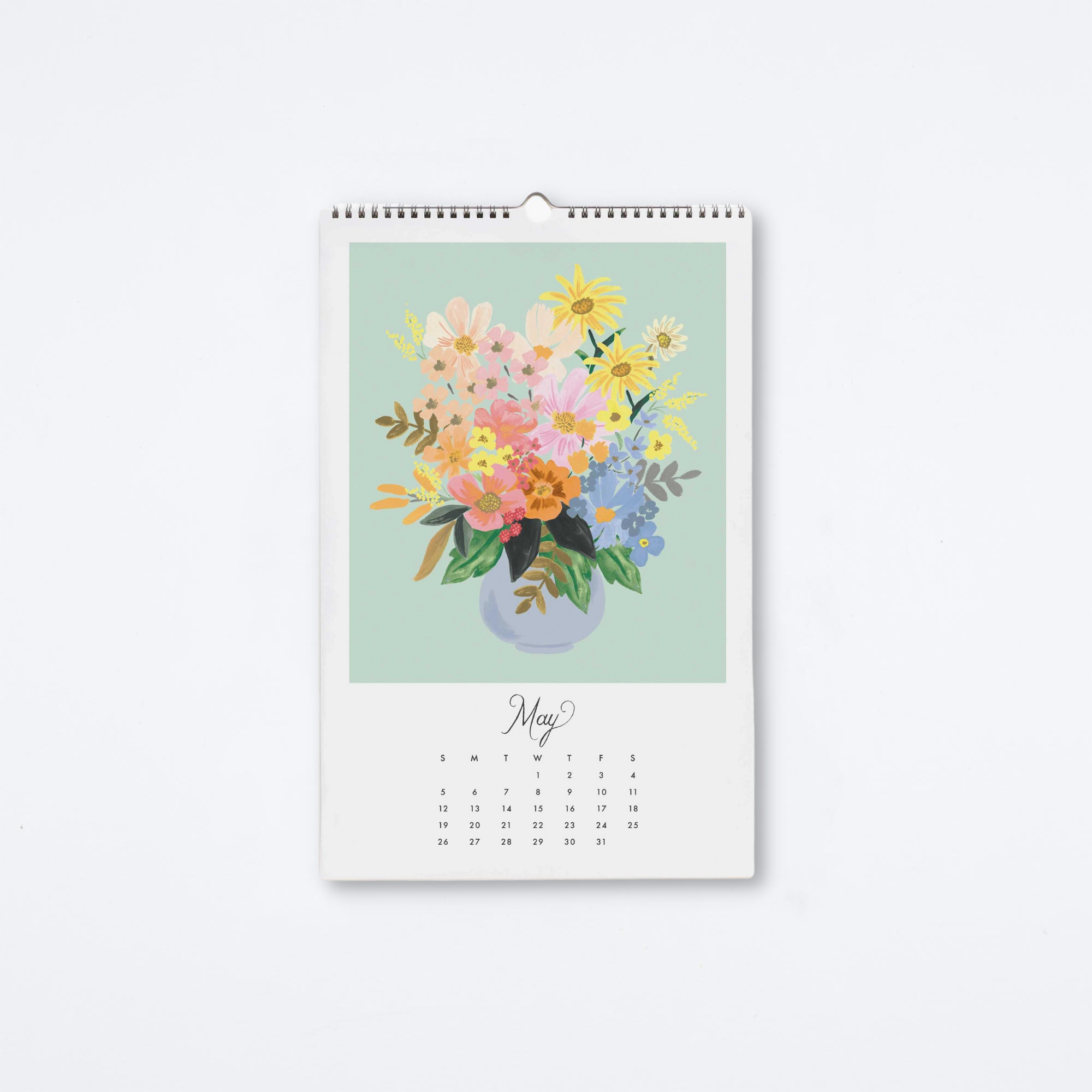 2024 Floral Studies Wall Calendar