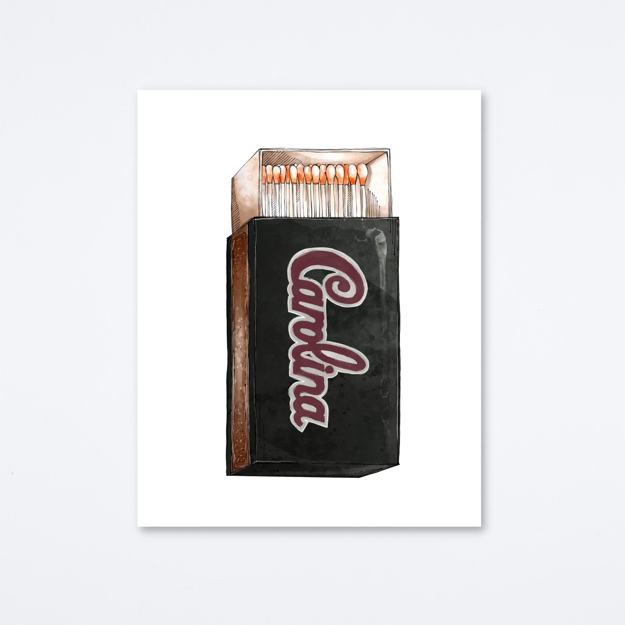Carolina Script Art Print