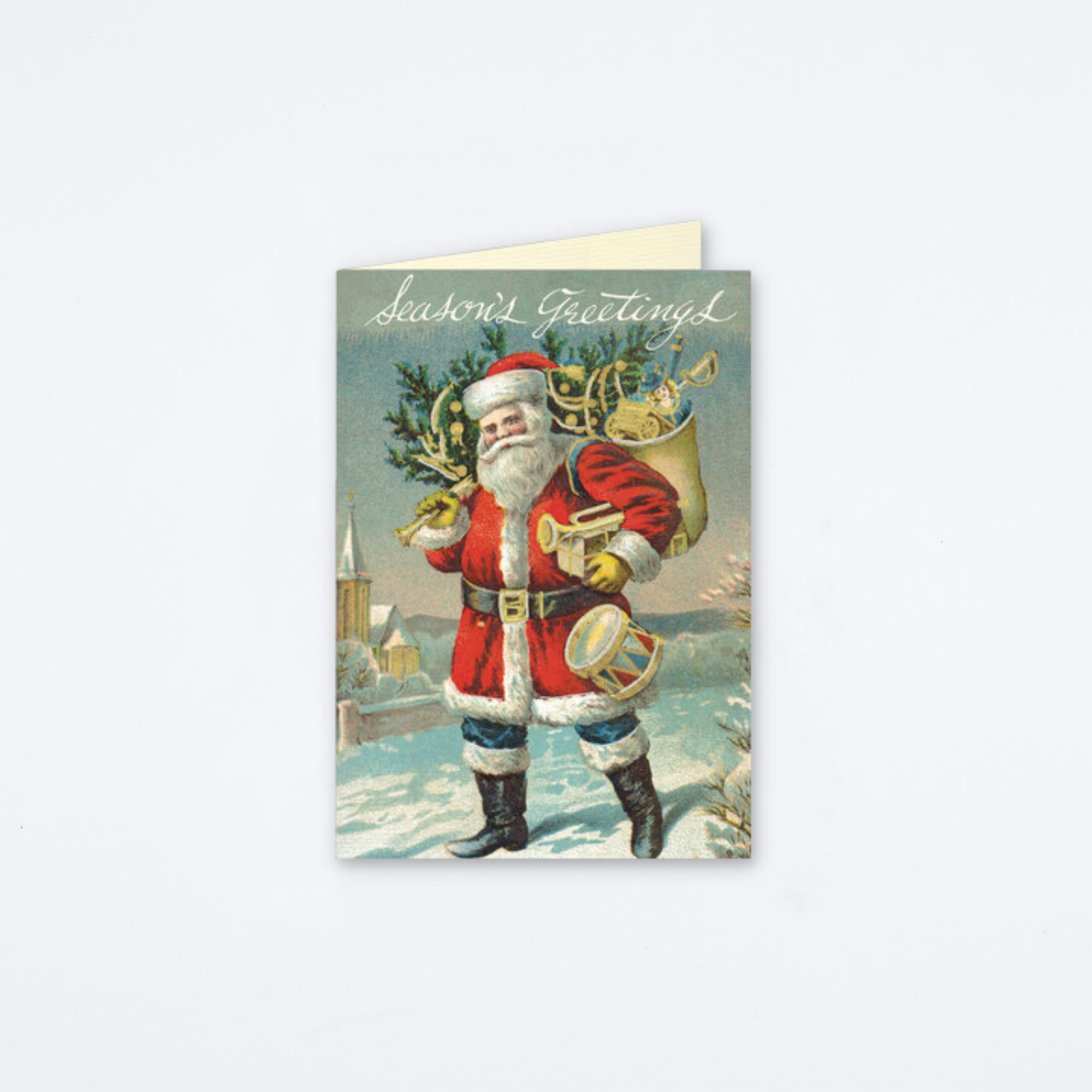 Santa Season's Greetings Card