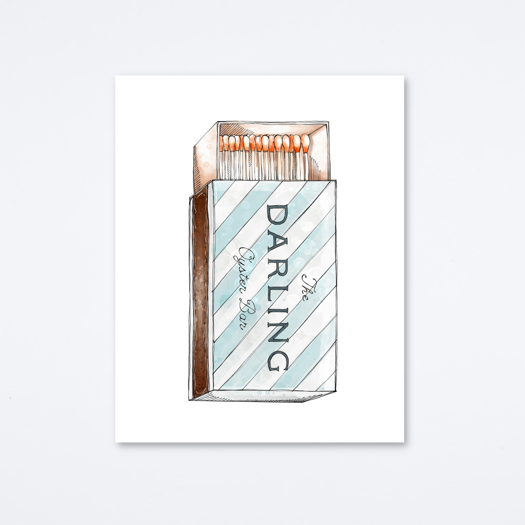 Darling Oyster Bar Art Print