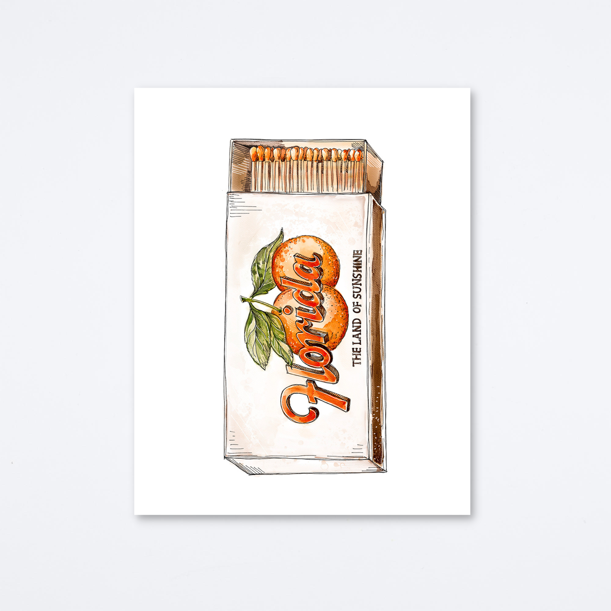 Florida Oranges Art Print