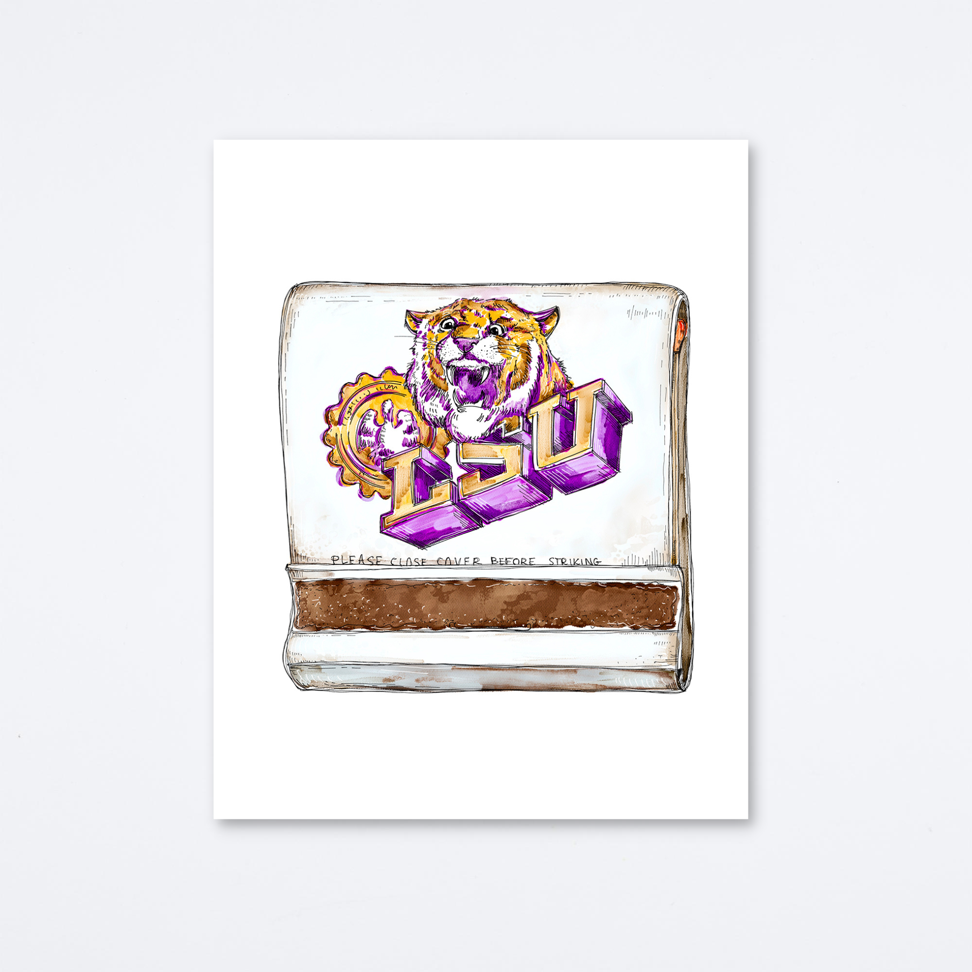 LSU Art Print