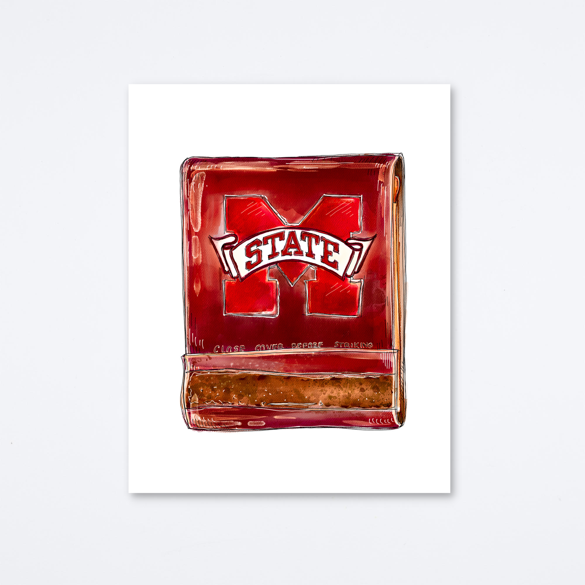 Mississippi State Art Print