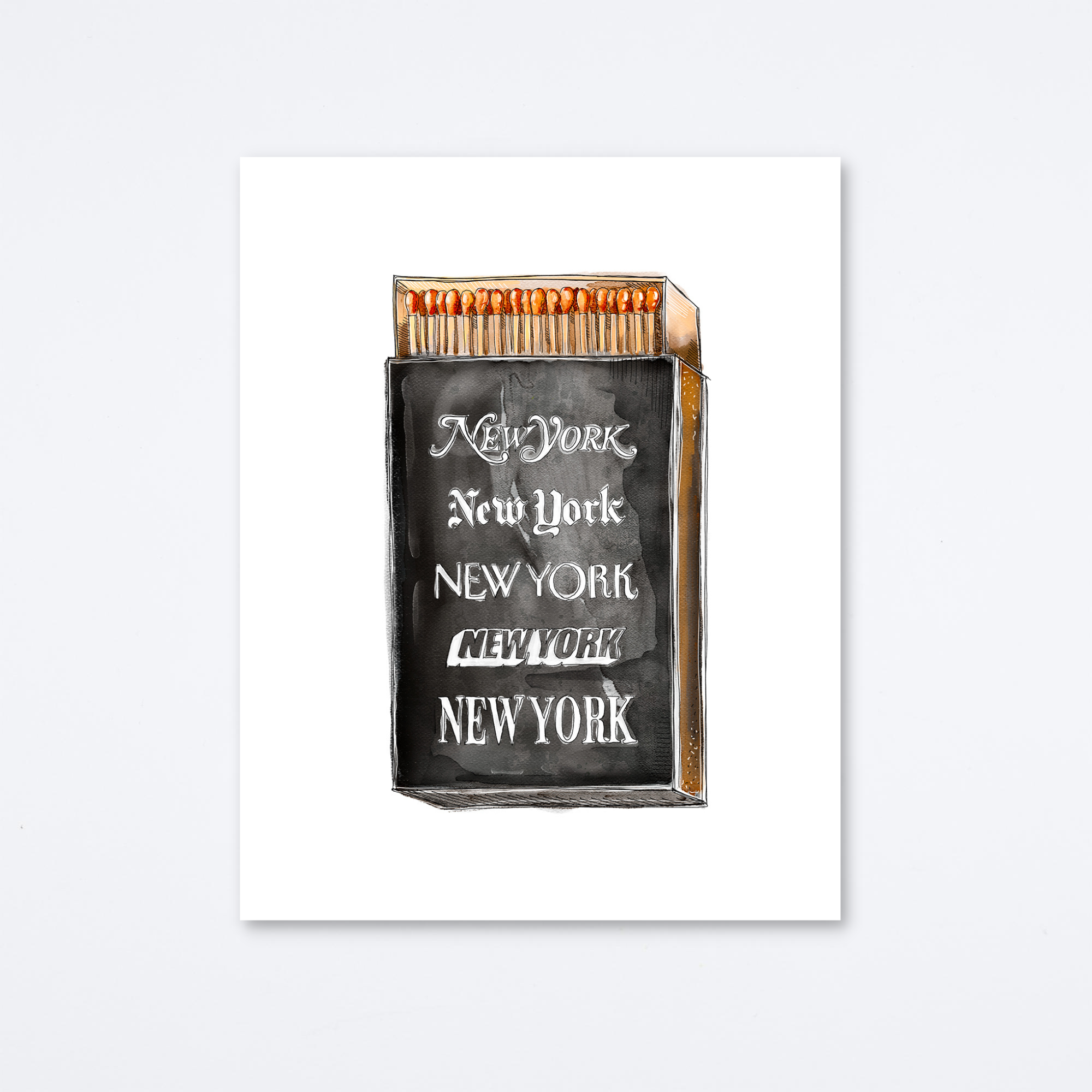 New York Print Art Print