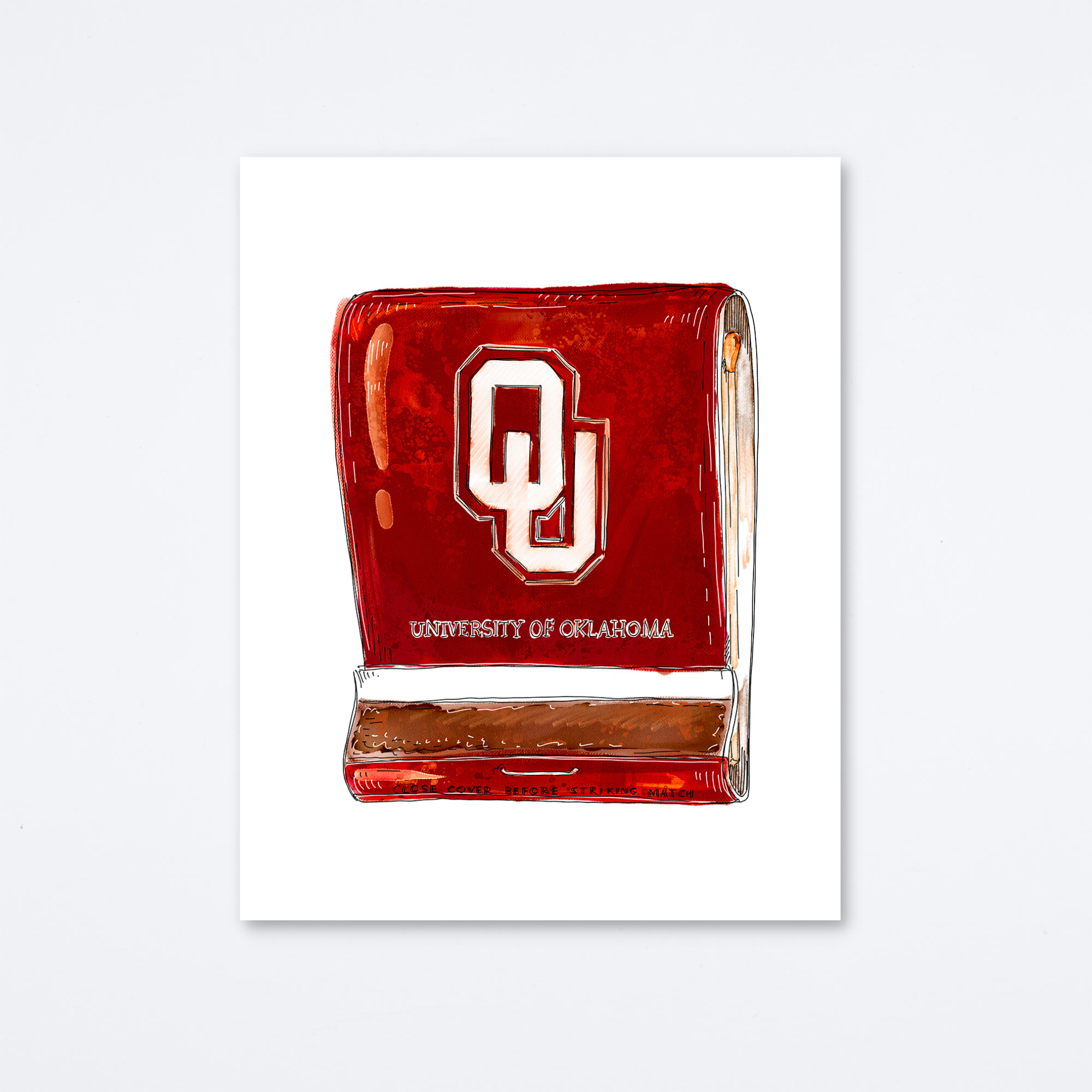 Oklahoma University Art Print