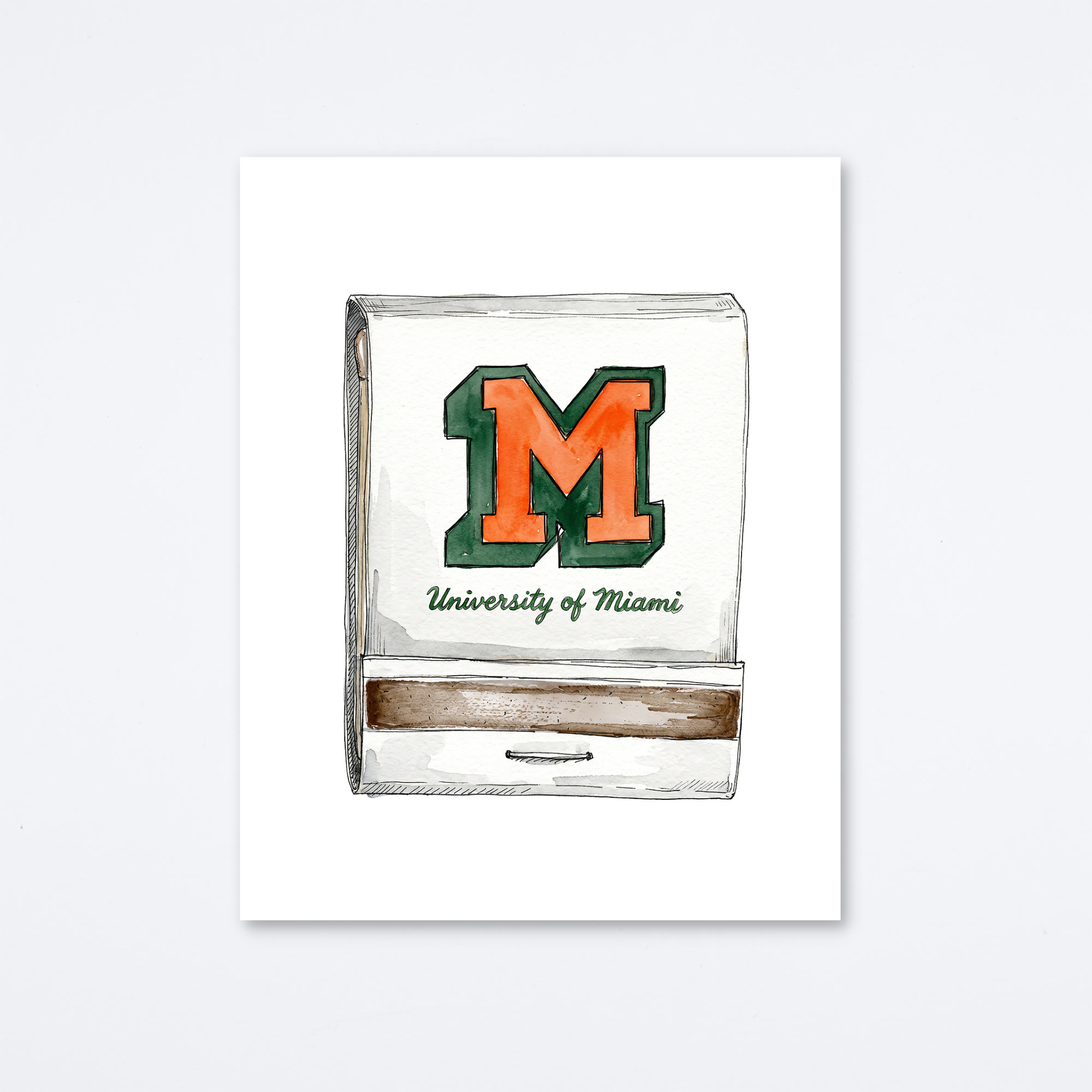 University of Miami Art Print