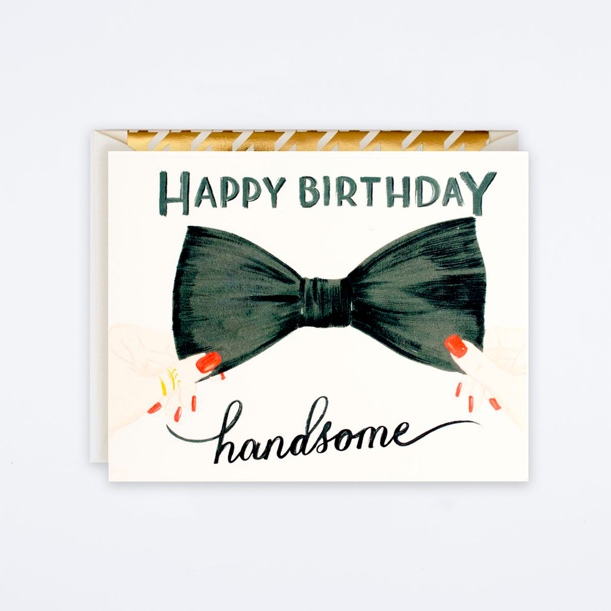 Happy Birthday Handsome Bow Tie Card — Archer Paper Goods