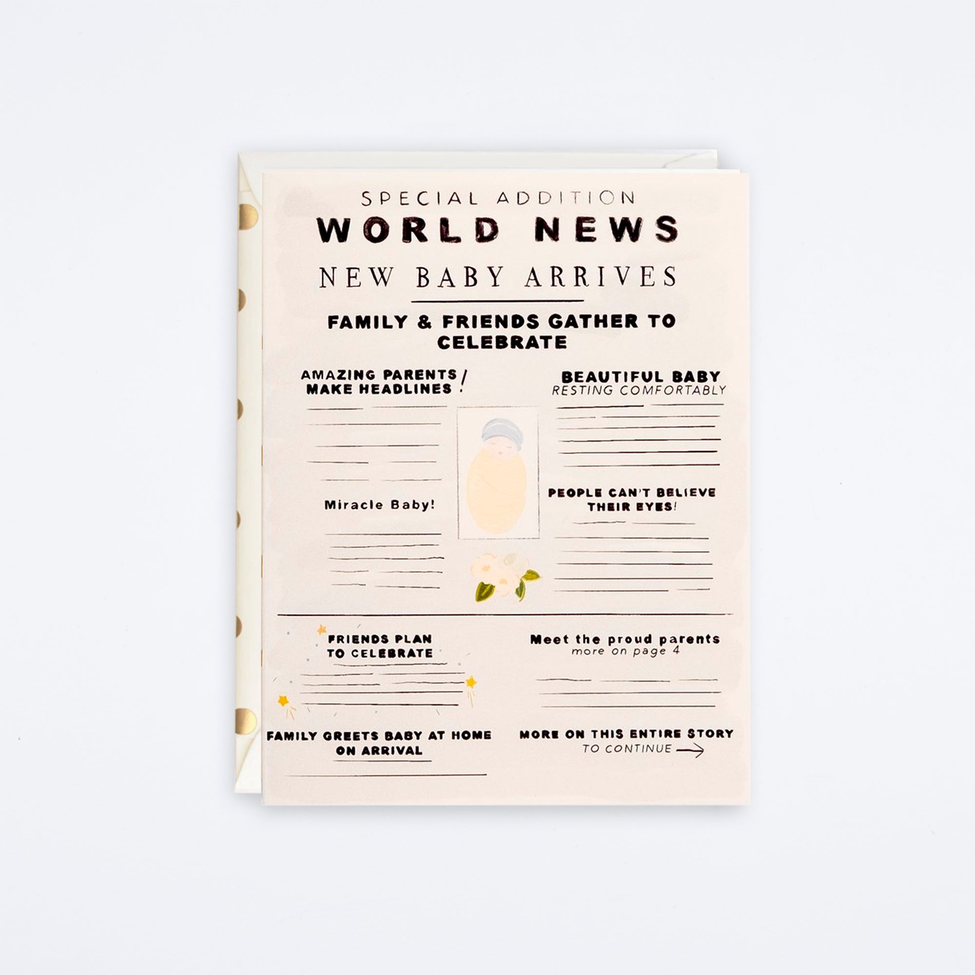 World News Baby Card