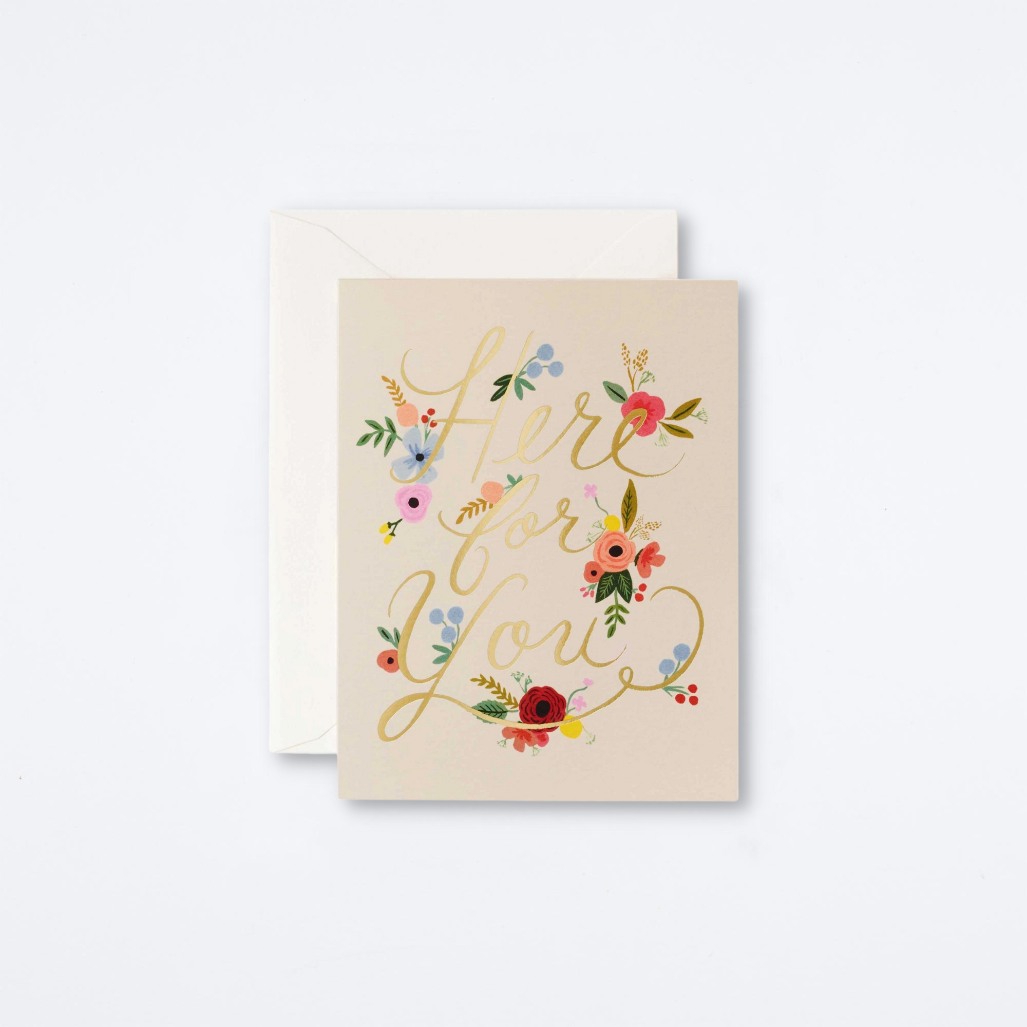 Floral Here For You Card