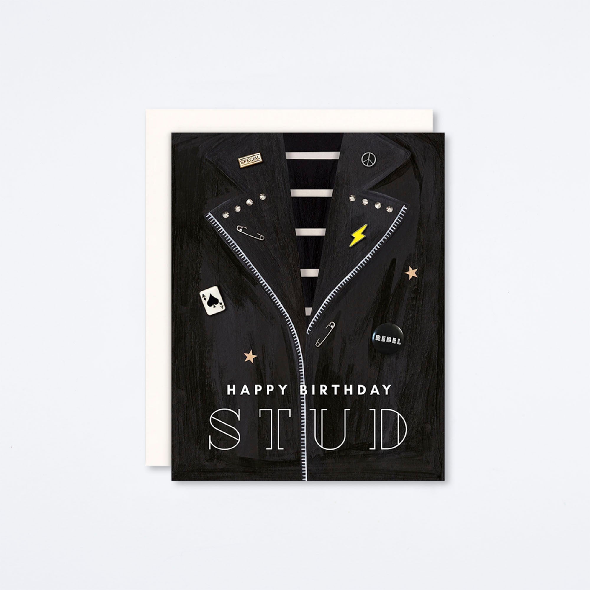 Happy Birthday Stud Card