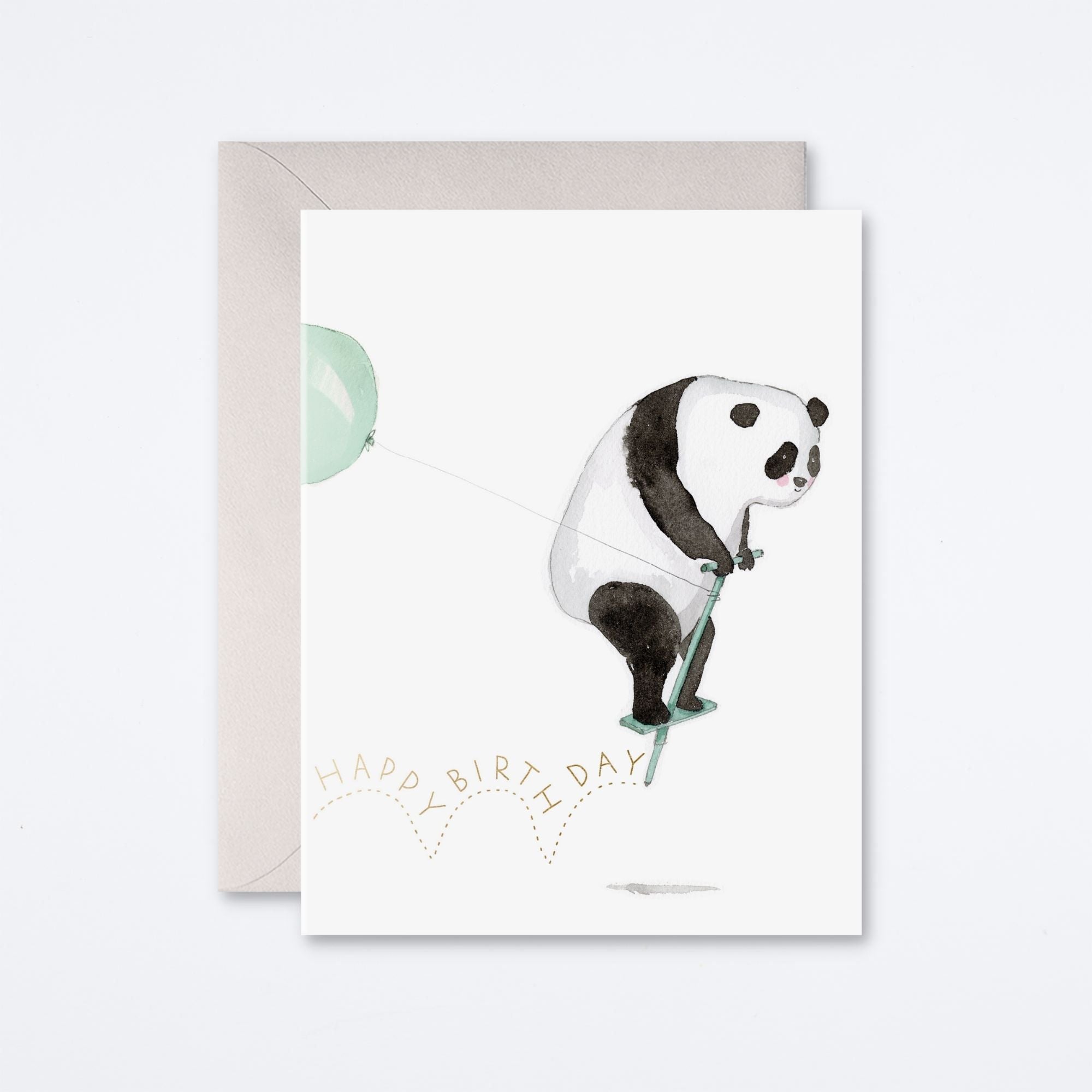 Pogo Panda Birthday Card