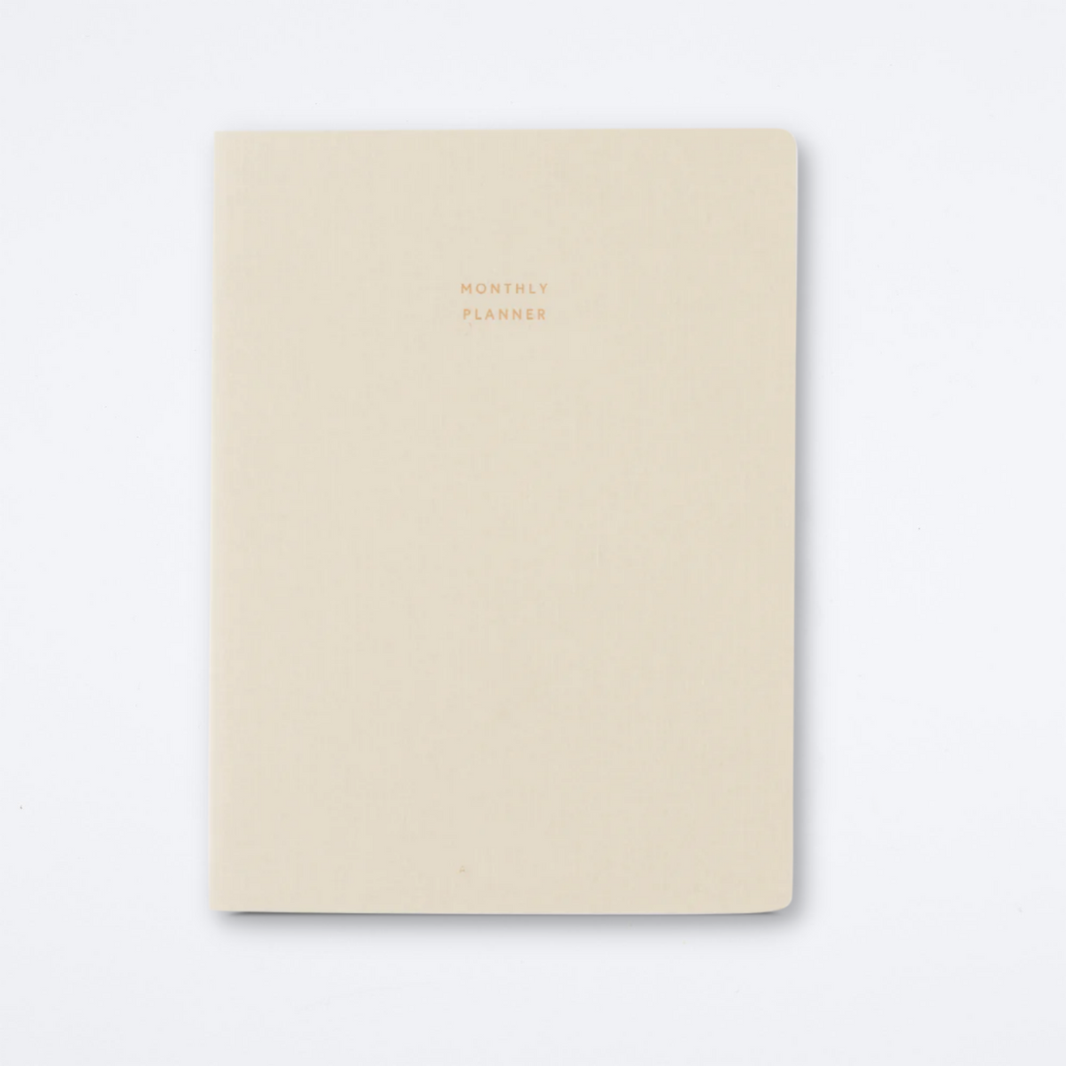 Natural Linen Large Monthly Planner — Archer Paper Goods