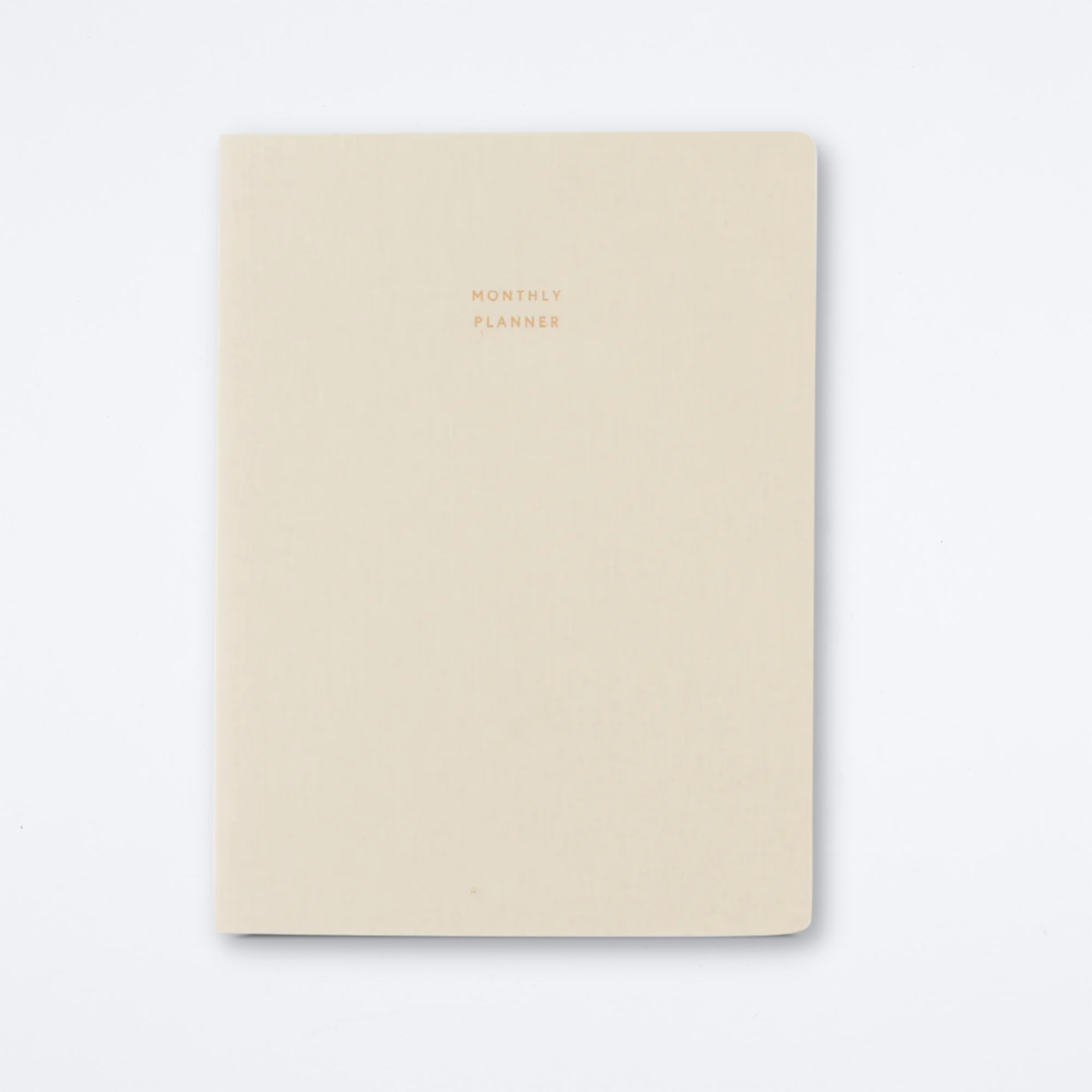 Natural Linen Large Monthly Planner
