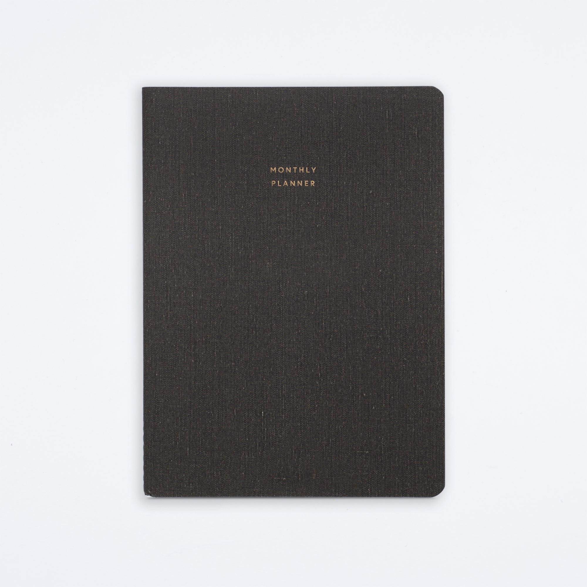 Charcoal Gray Monthly Planner