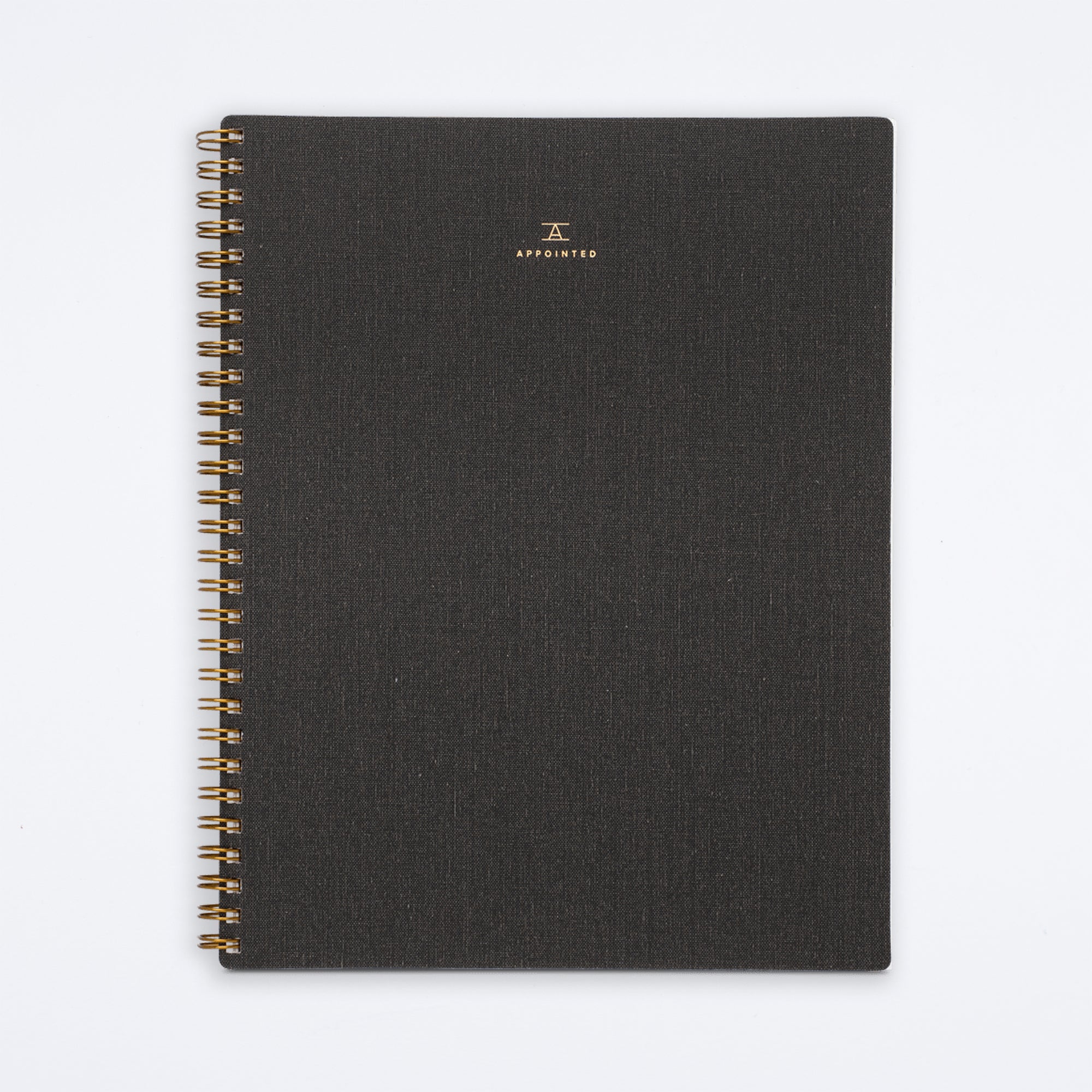Charcoal Gray Lined Notebook