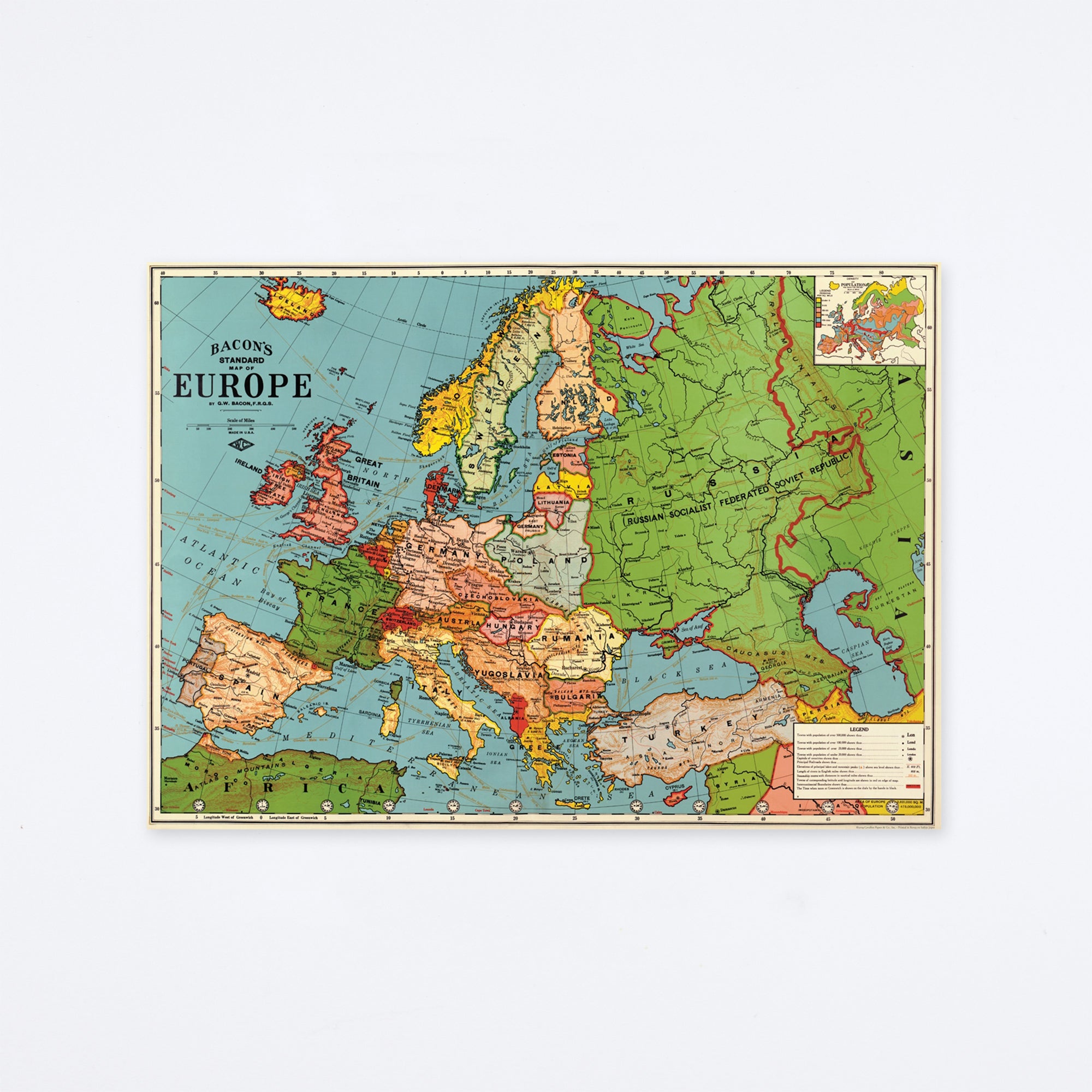 Europe Map 3 Wrap