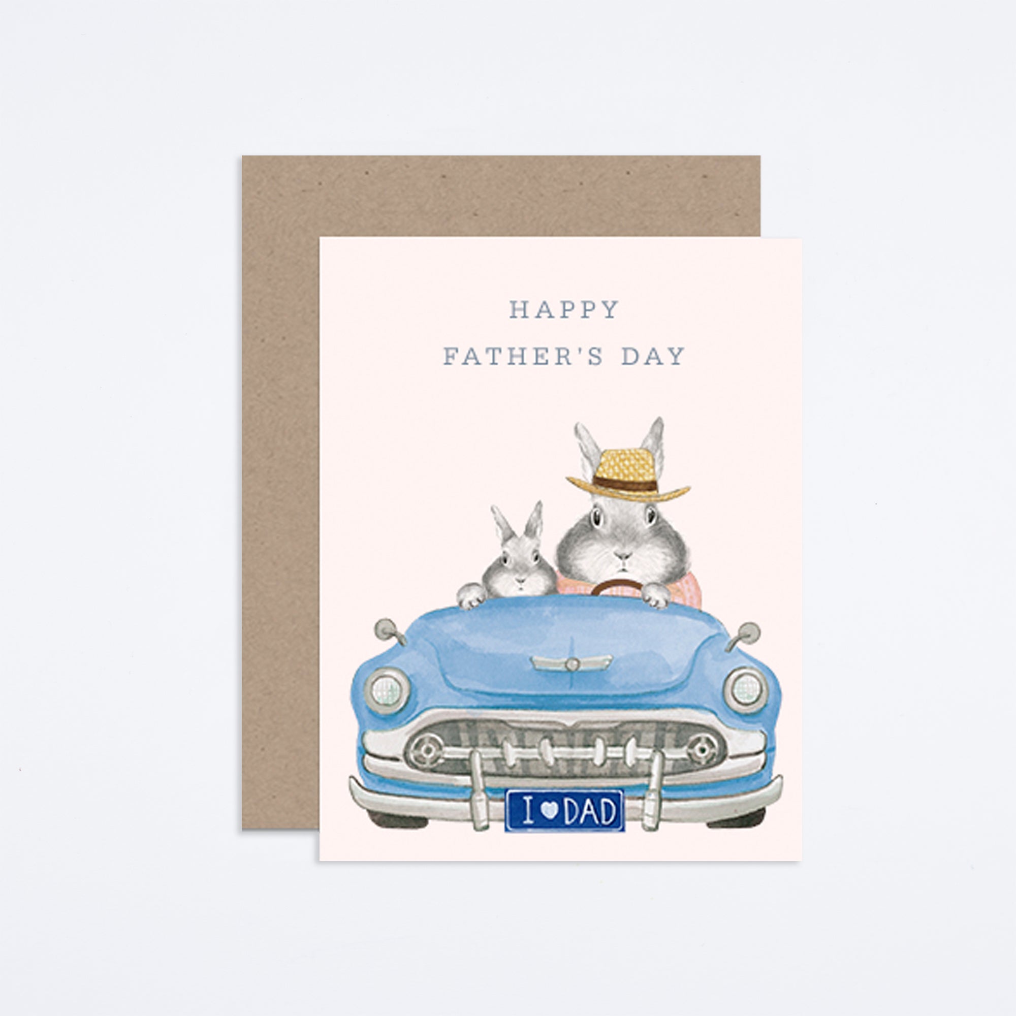 Dad Blue Car Card