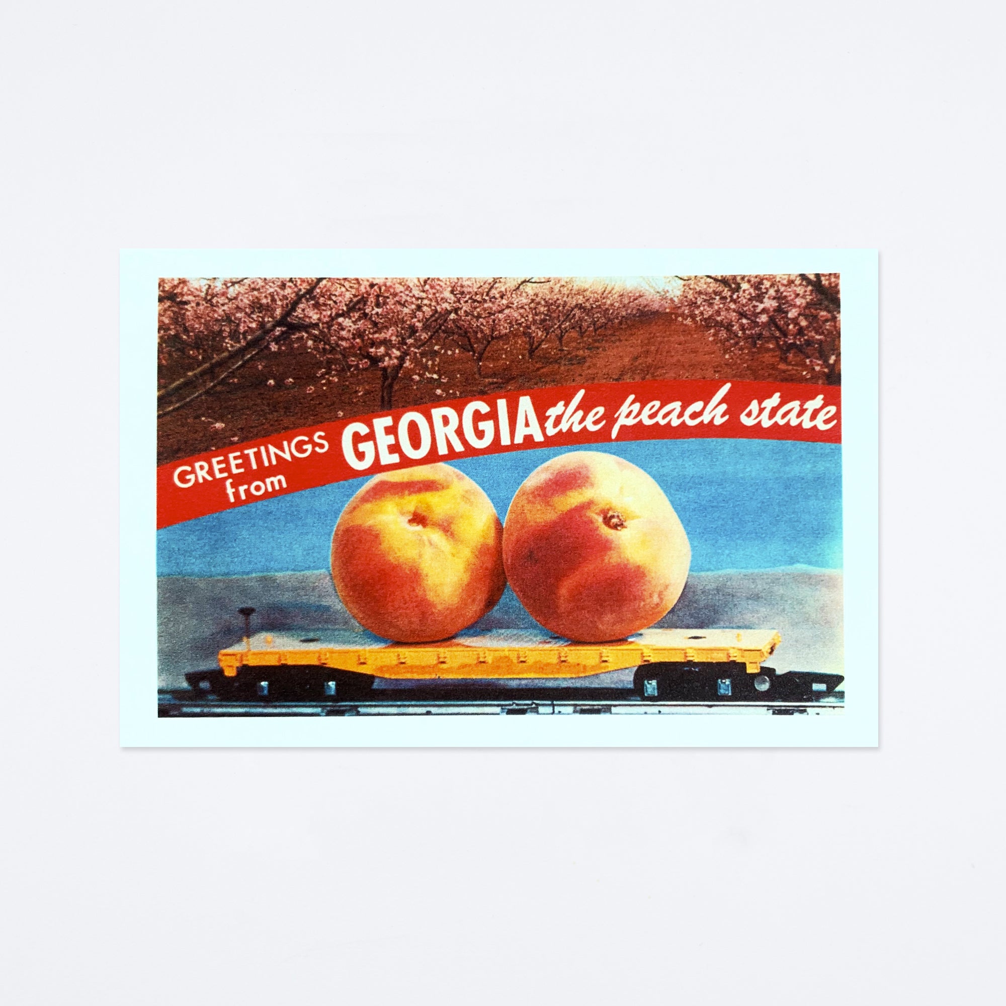 Greetings From the Peach State Postcard