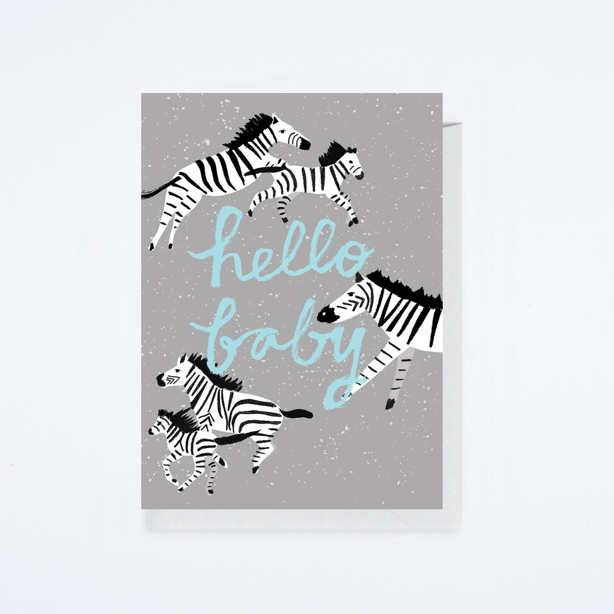 Zebra Moments Baby Card
