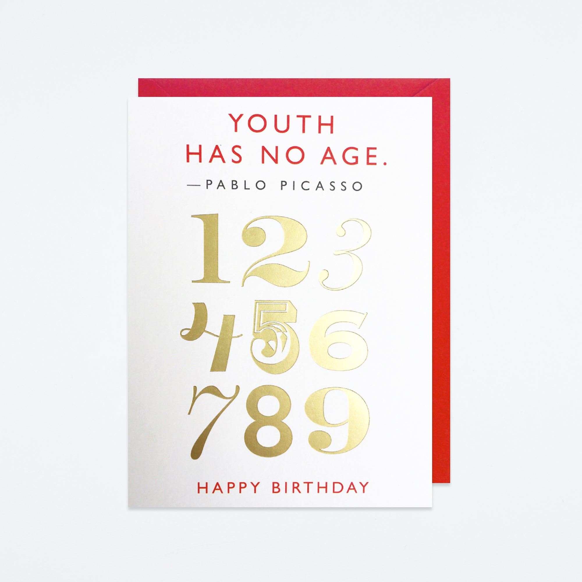 Picasso Quote Birthday Card