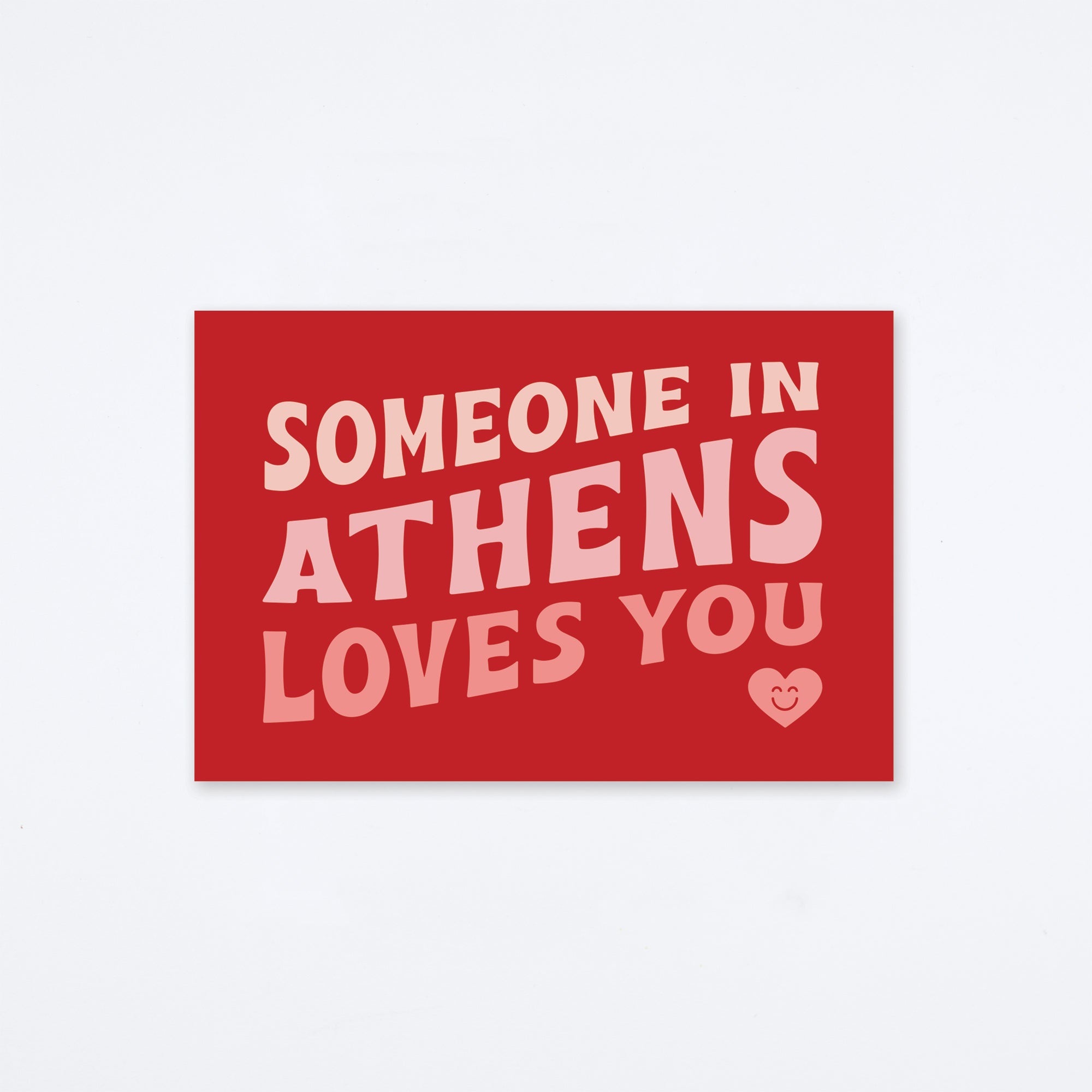Loves You Athens Postcard