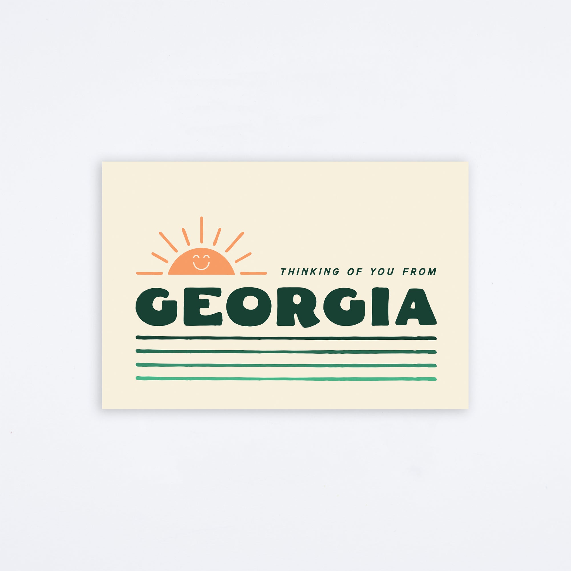 Thinking Of You Georgia Postcard