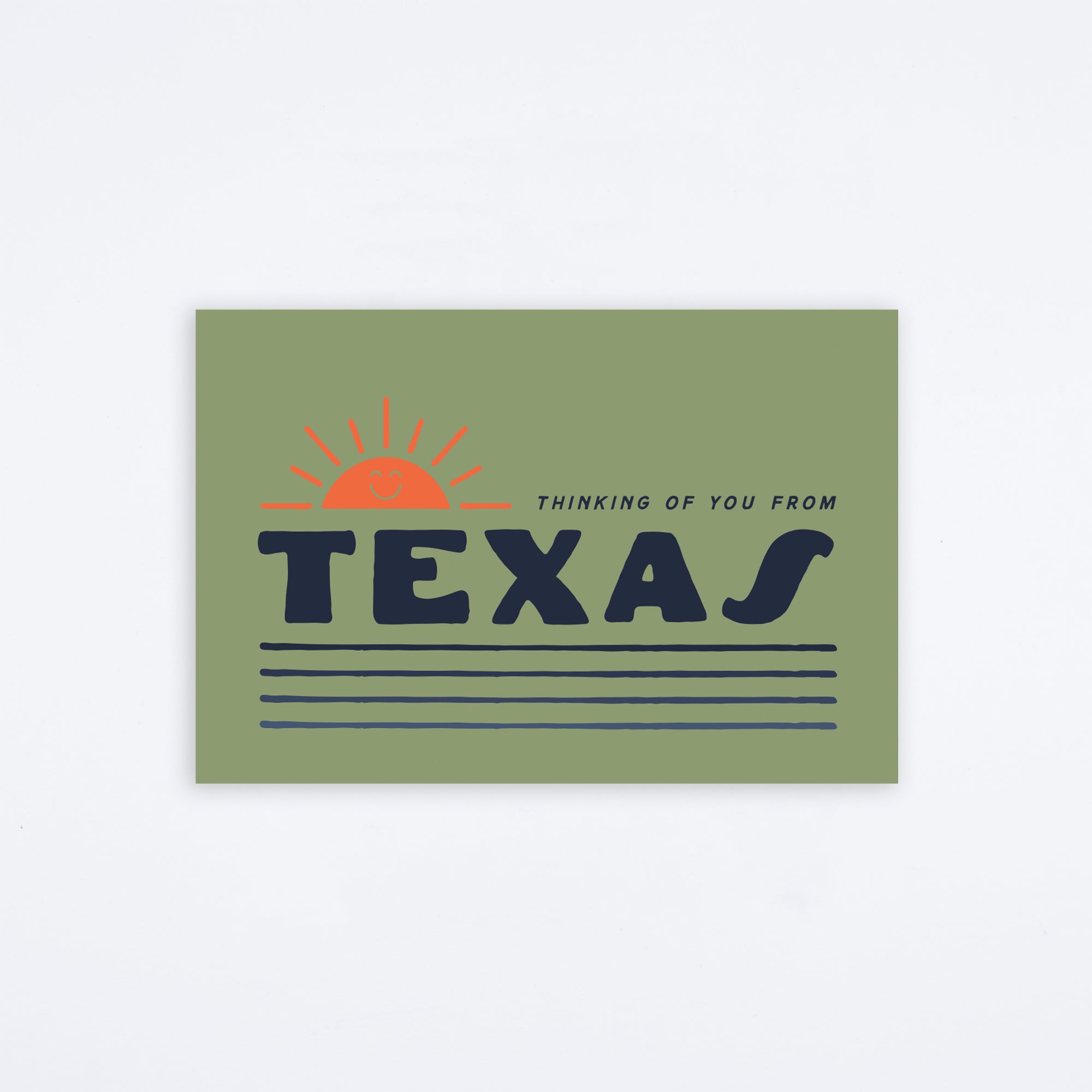 Thinking Of You Texas Postcard