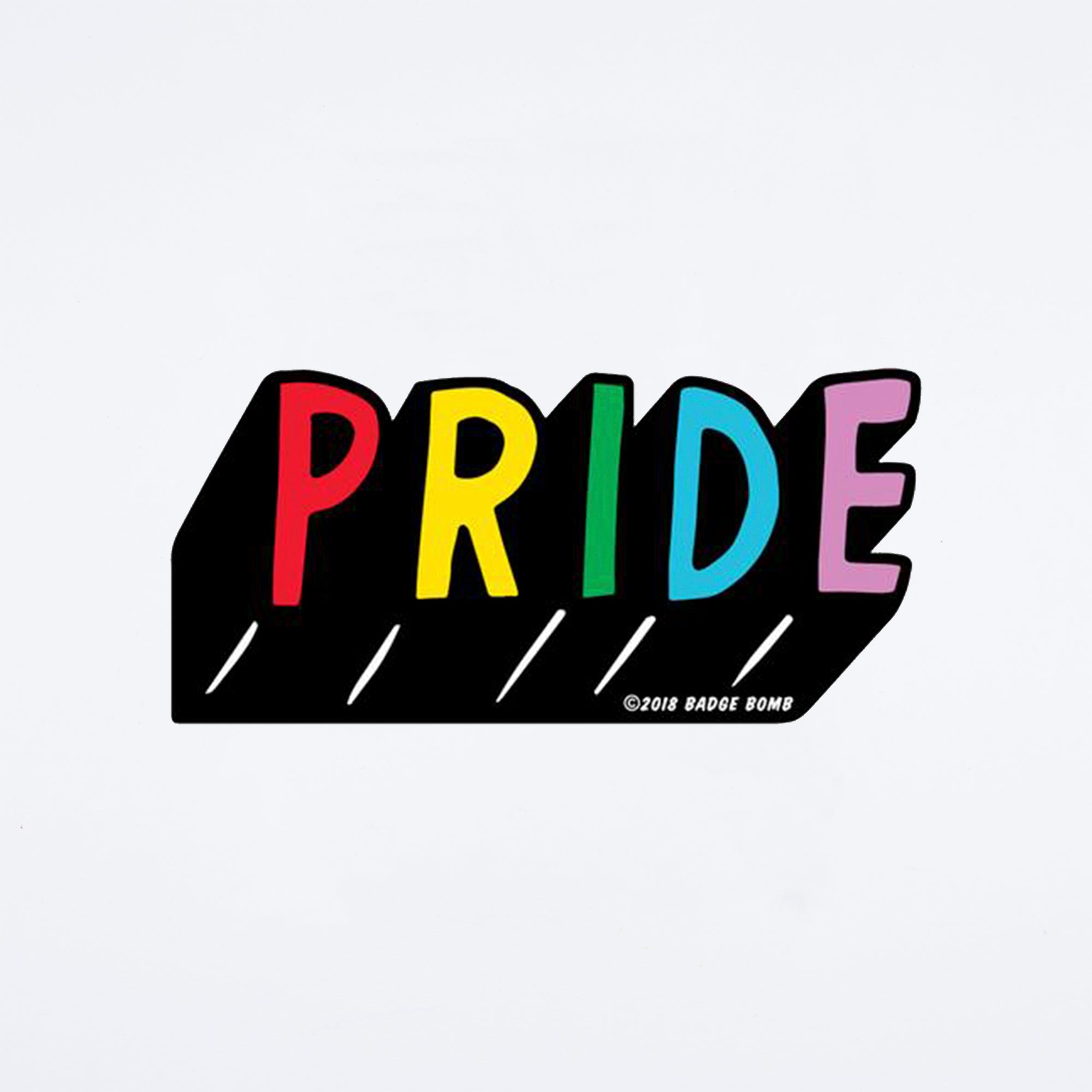 Pride Word Rainbow Sticker