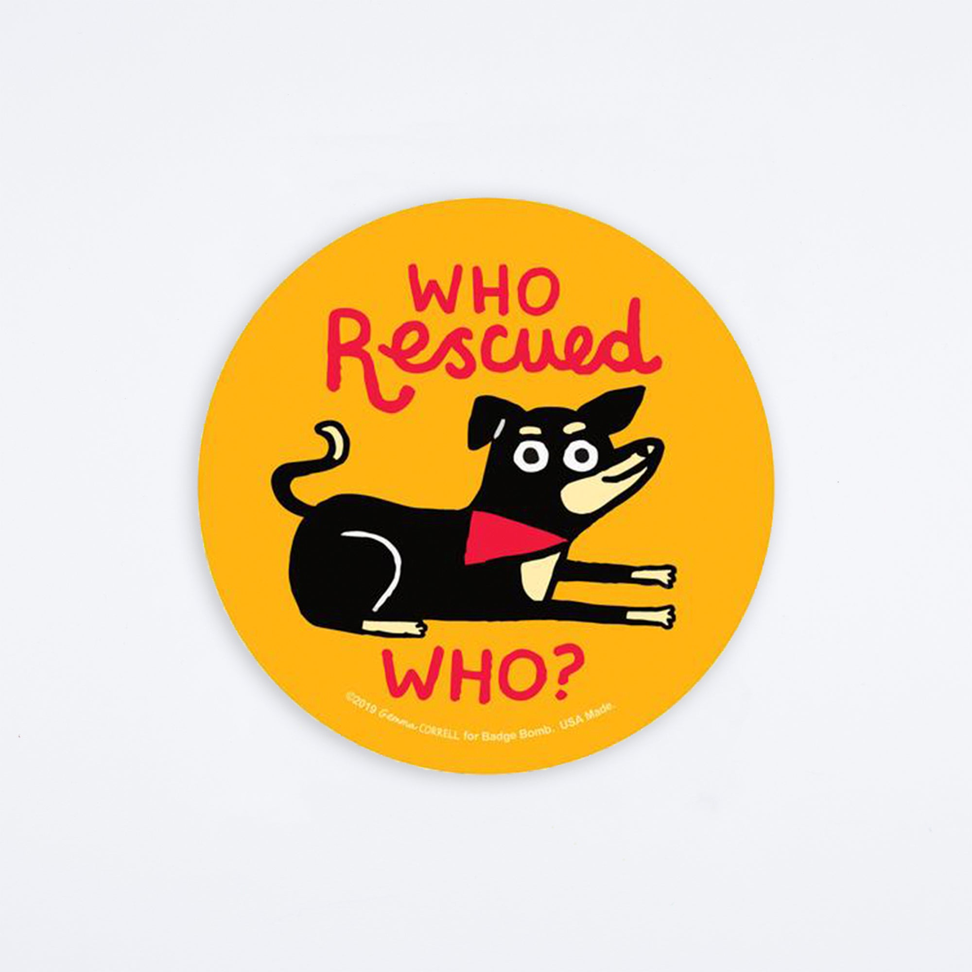 Who Rescued Who? Sticker